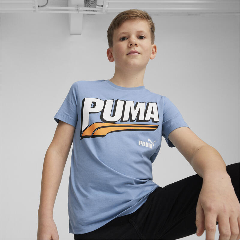 ESS+ MID 90s Graphic T-Shirt Jungen Jungen PUMA Zen Blue