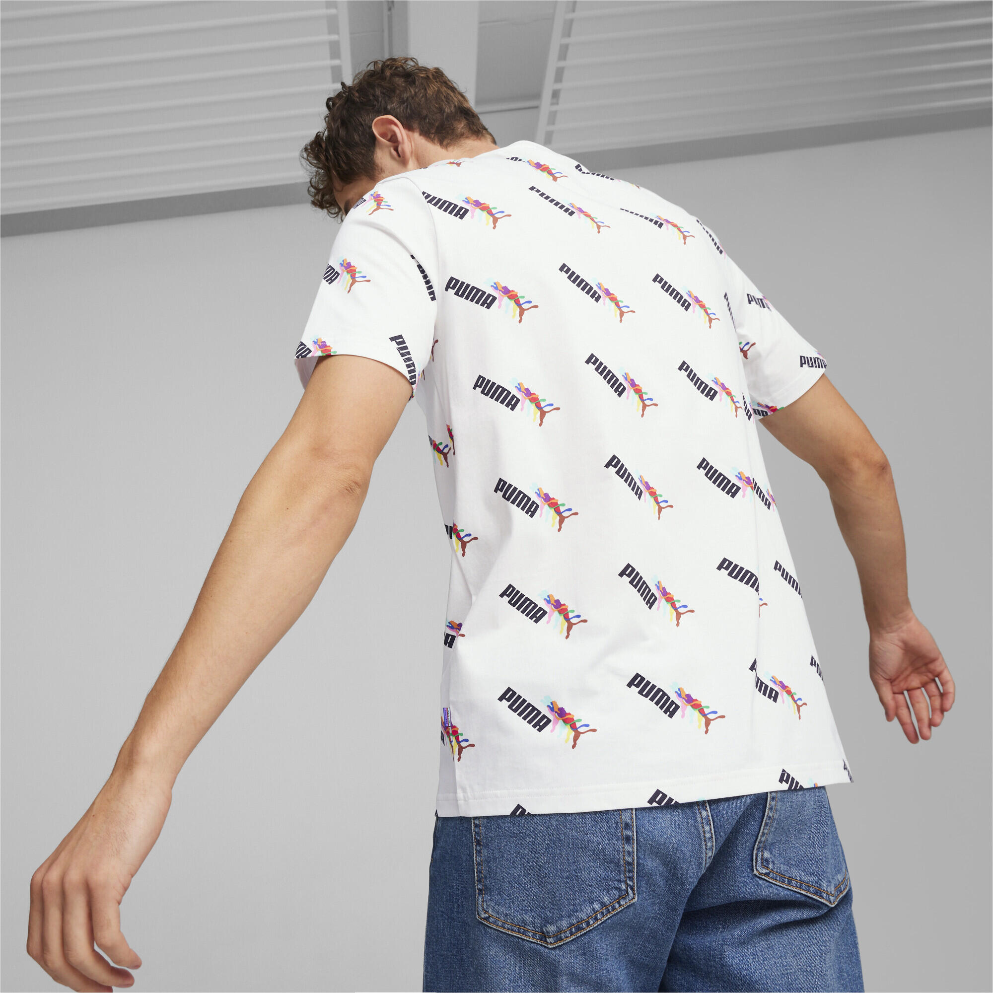 Camiseta ESS+ LOVE WINS Hombre PUMA White 3/5