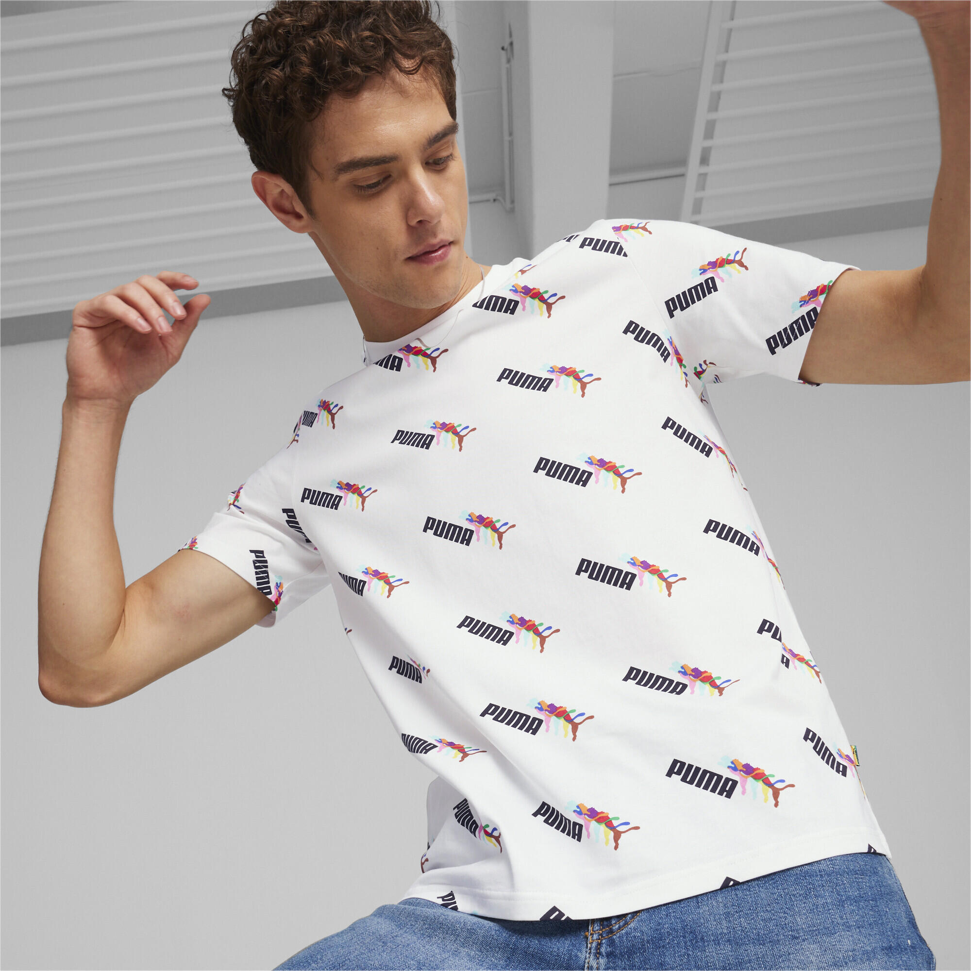 Camiseta ESS+ LOVE WINS Hombre PUMA White 2/5