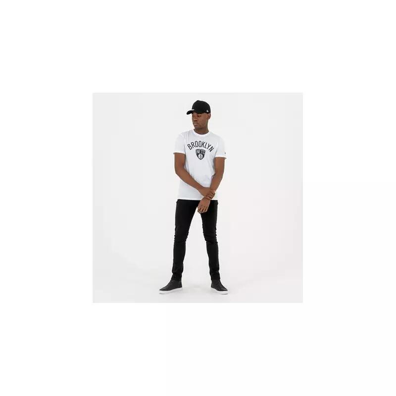 T-Shirt NBA Brooklyn nets New Era Team logo Blanc pour Homme 3/6