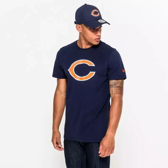 T-Shirt NFL Chicago Bears New Era Team Logo Bleu marine