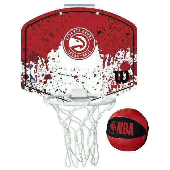 Mini canasta de baloncesto Wilson NBA Atlanta Hawks