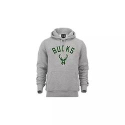 Sweat à capuche New Era avec logo de l'équipe Milwaukee Bucks