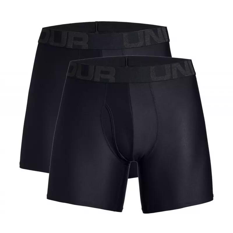 Férfi boxeralsó, Under Armour Charged Tech 6in 2 Pack, fekete