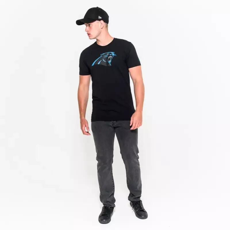 T-Shirt NFL Carolina Panthers New Era Team Logo Noir Pour Homme 4/5