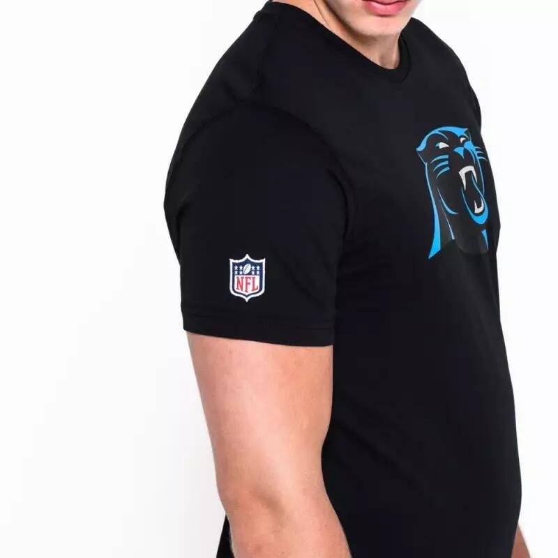 T-Shirt NFL Carolina Panthers New Era Team Logo Noir Pour Homme 2/5