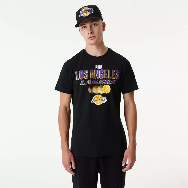 T-Shirt New Era Nba Team Grafische T-Shirt Loslak Blktrp Volwassenen