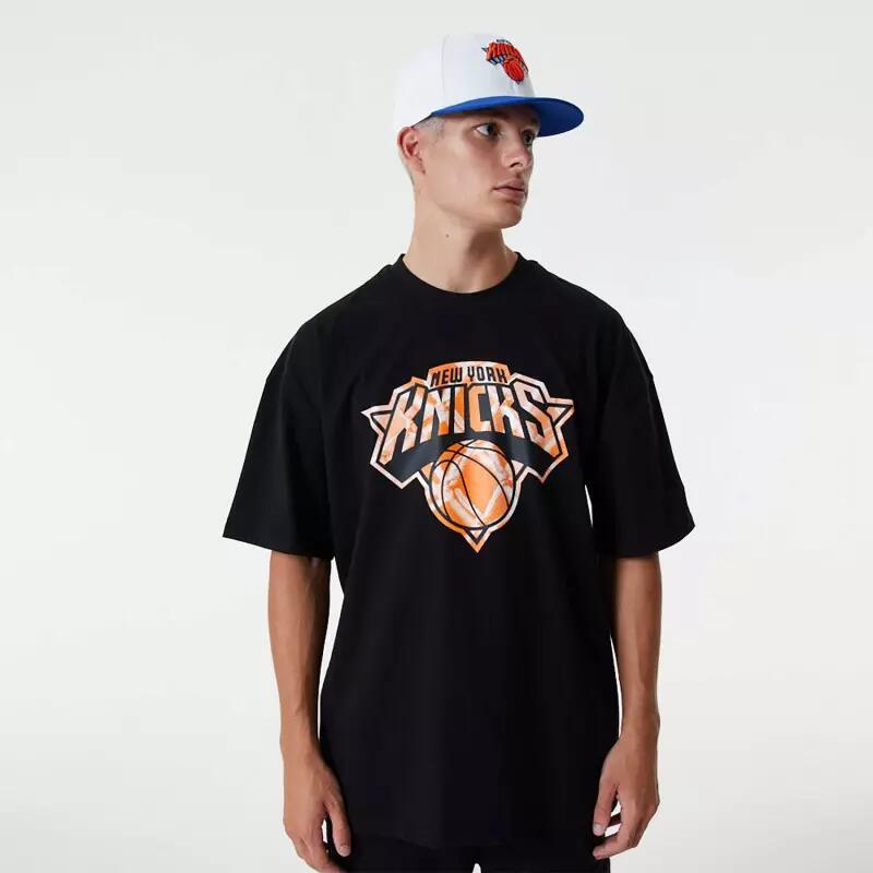 Camisetas para Hombre New era  infill logo ny knicks Negro