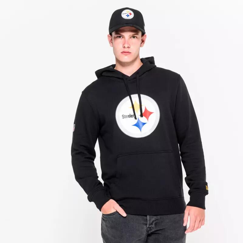 Sweat à capuche New Era avec logo de l’équipe Pittsburgh Steelers 2/7