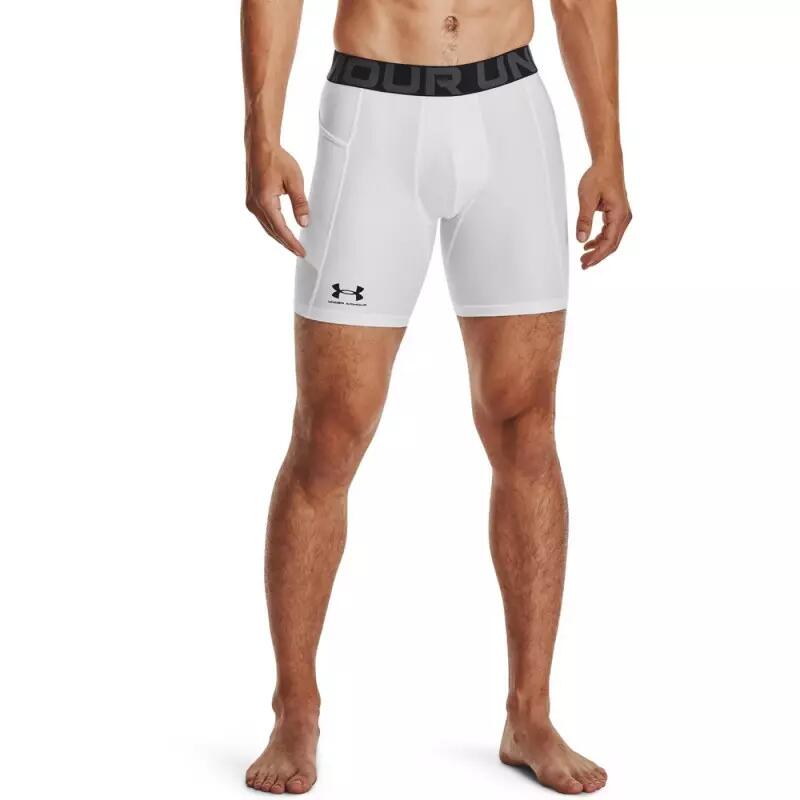Short de compression Under Armour Heatgear Blanc 2/7