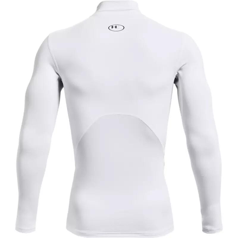 Maillot de compression à manches longues Under Armour ColdGear Mock Blanc 2/7