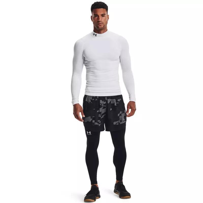 Maillot de compression à manches longues Under Armour ColdGear Mock Blanc 4/4