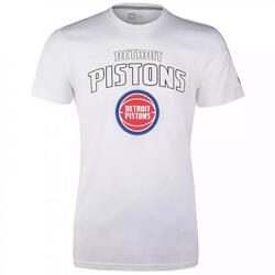 T-Shirt NBA Detroit Pistons New Era Team logo Blanc pour Homme