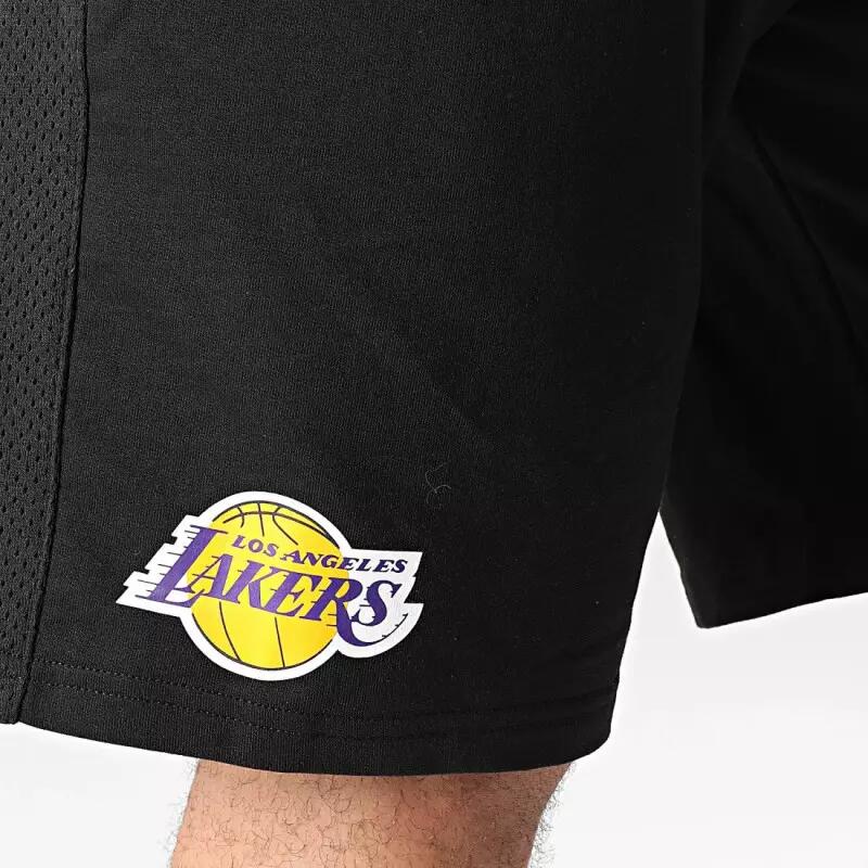 Short NBA Los Angeles Lakers New Era Team Logo Noir pour homme 3/3