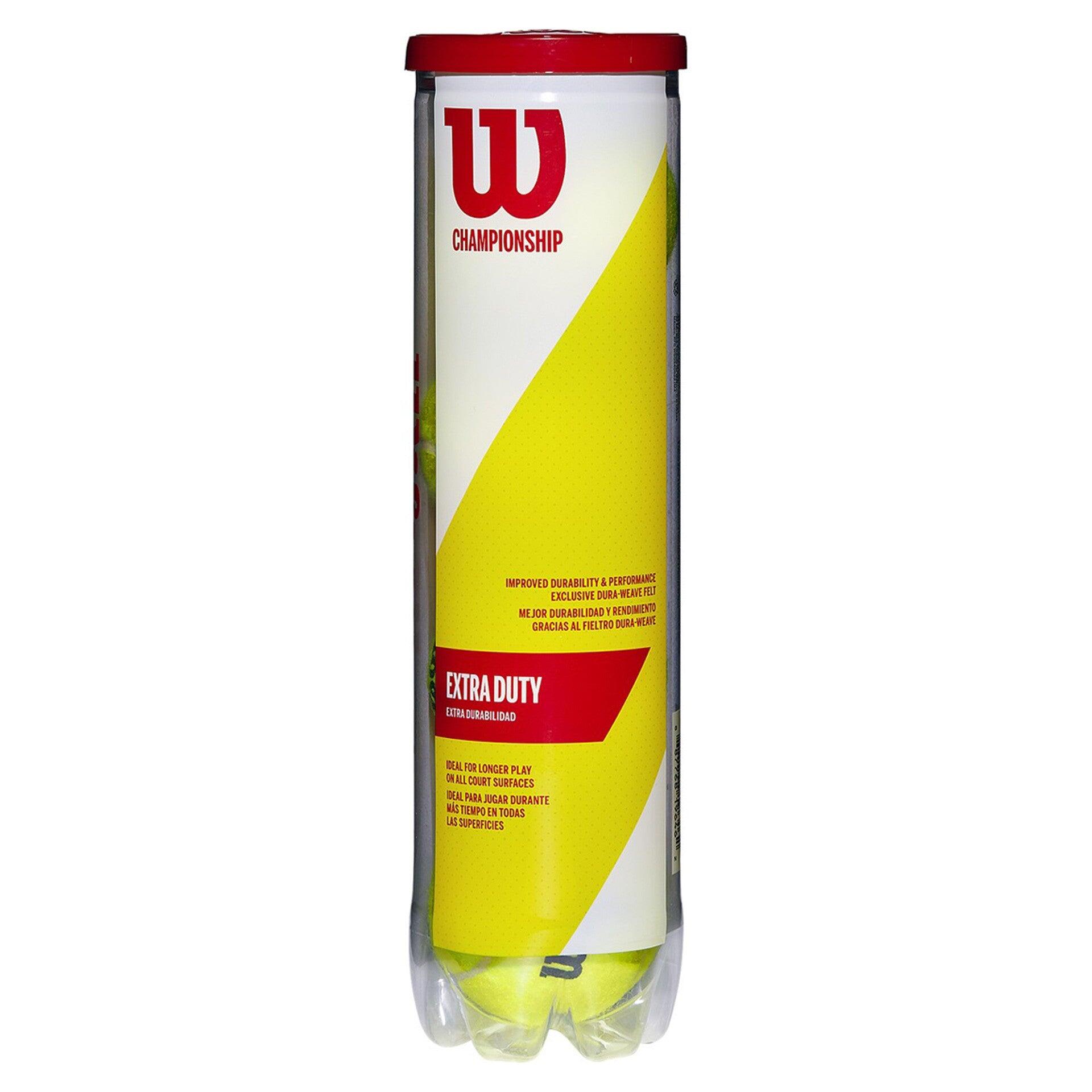 Bote 4 Pelotas Tenis Wilson "championship Xd" 4/4