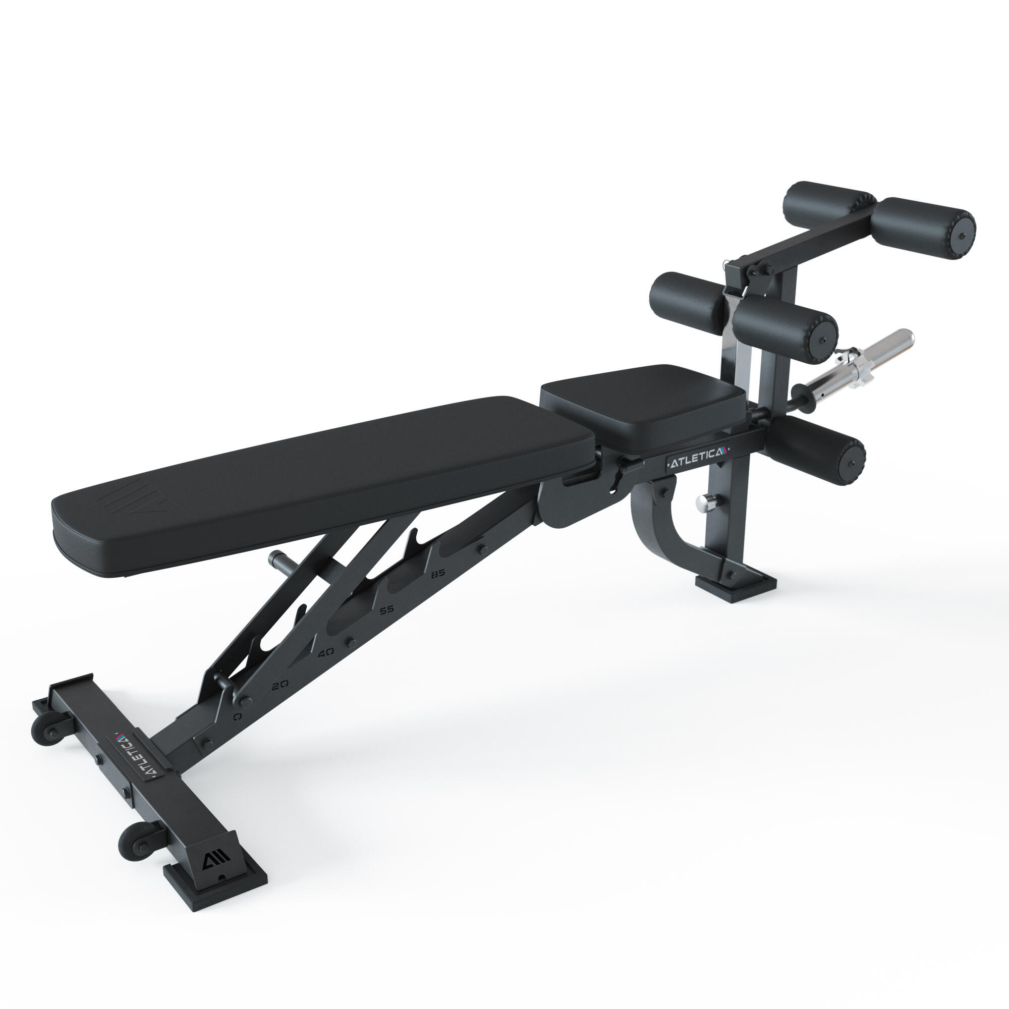B2-LegMaster Beincurl Hantelbank | Schrägbank negativ verstellbar | TÜV 3/7