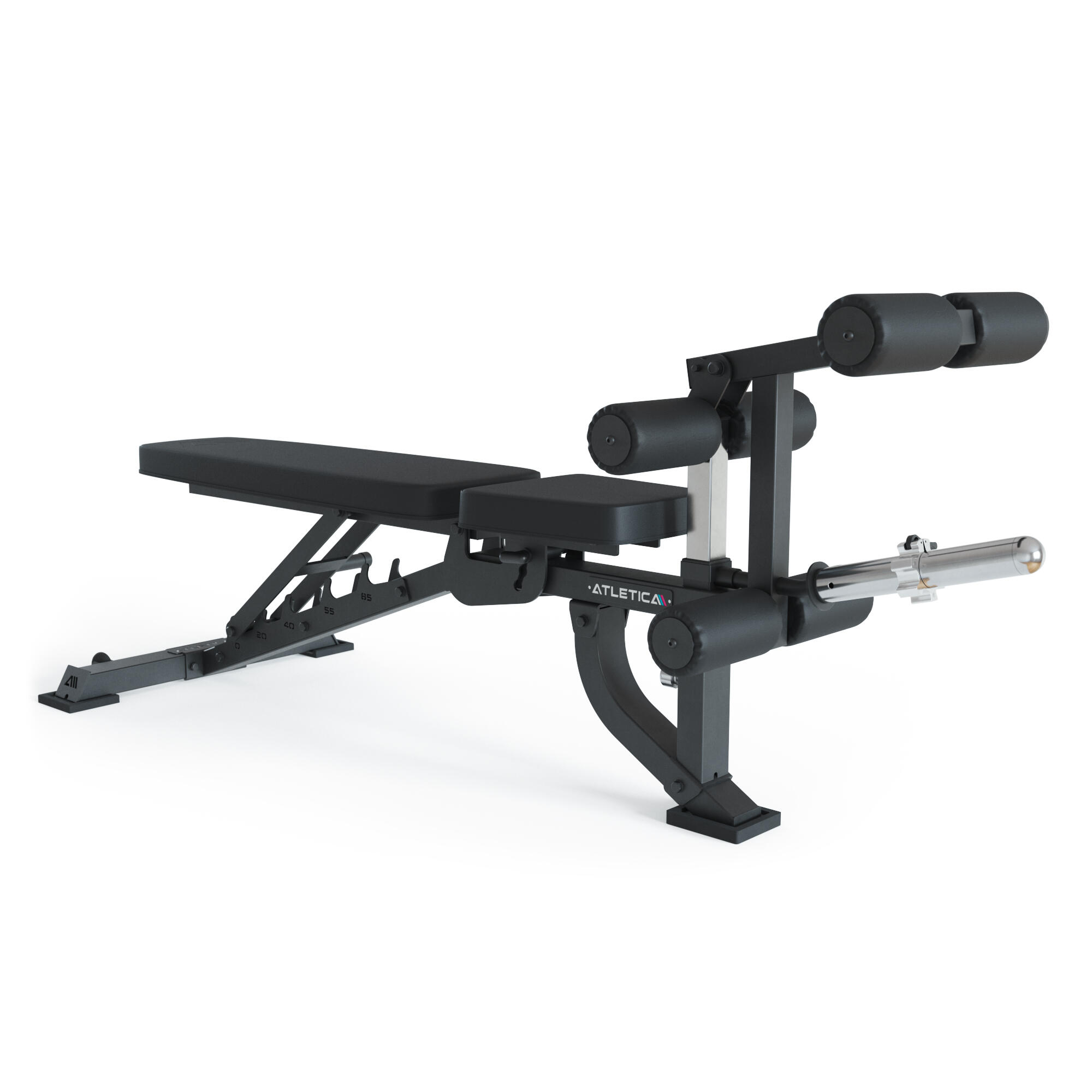 B2-LegMaster Beincurl Hantelbank | Schrägbank negativ verstellbar | TÜV 2/7