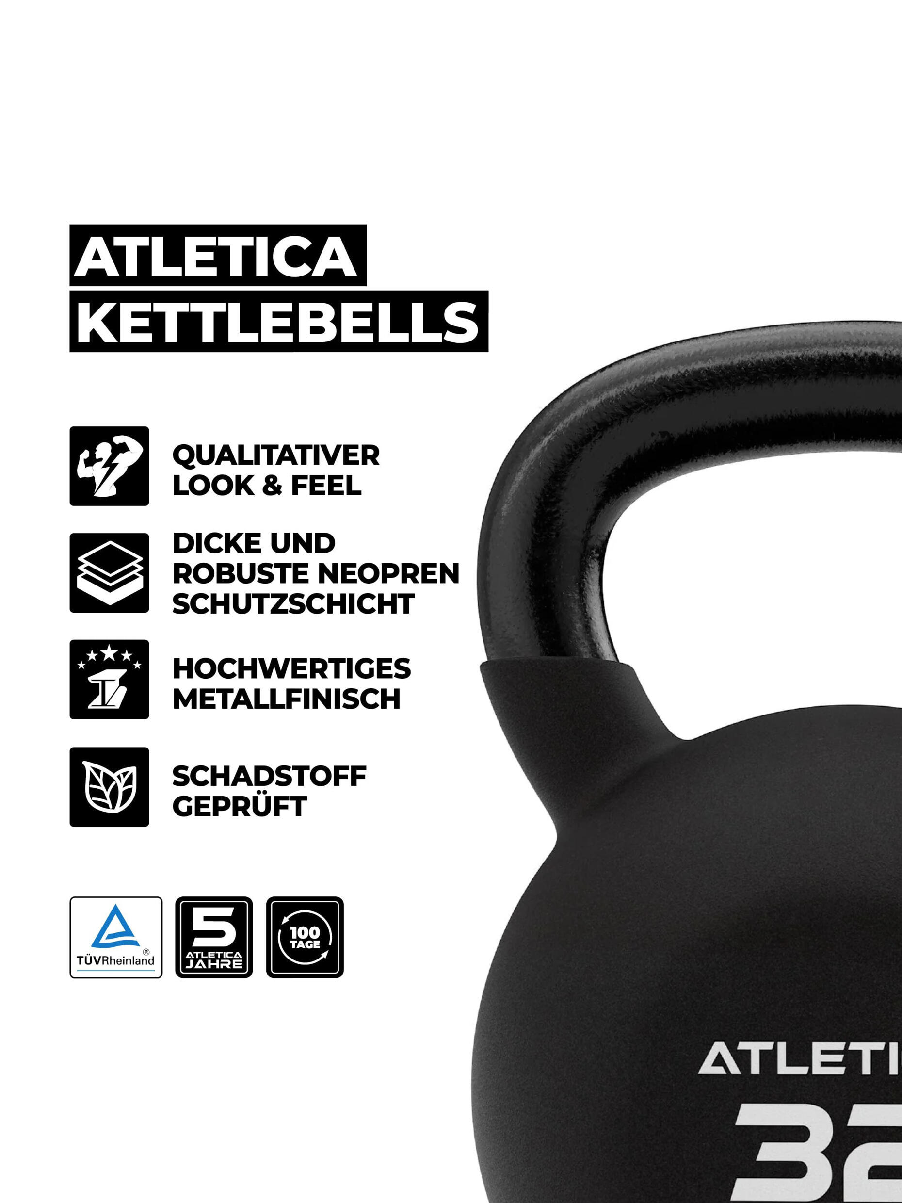 Kettlebell | 16kg | TÜV geprüft auf Schadstoffe 3/7