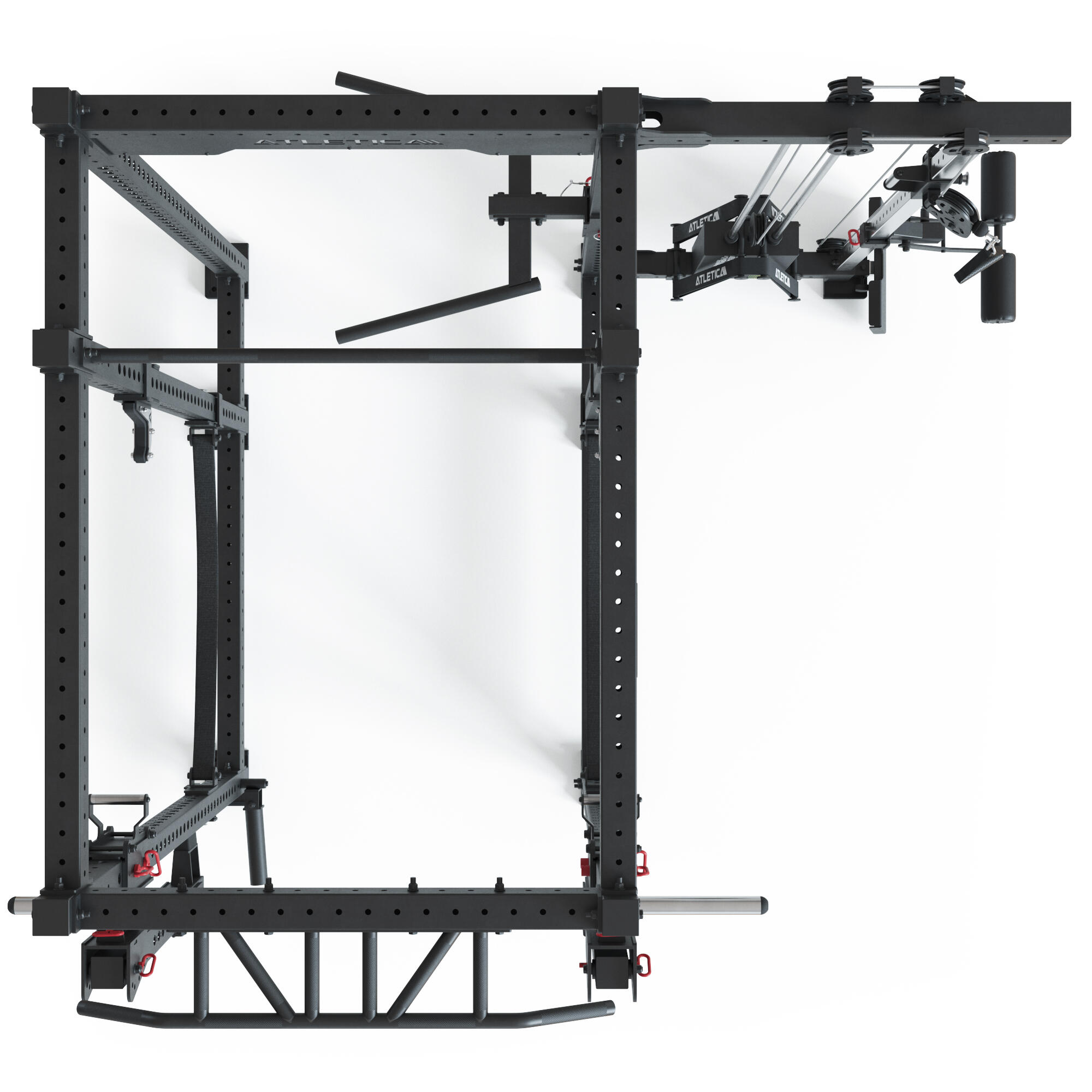 R8-Sentinel PRO Power | Cable Rack mit 90 kg Stack,Jammer Arms, J-Hooks 5/7
