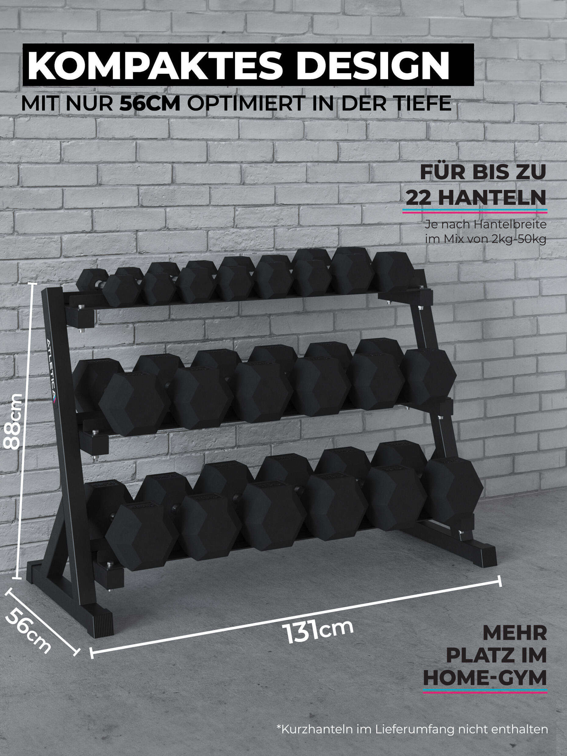 HellHound Gewichtsablage | Kurzhantelablage | Bis 650 kg belastbar 7/7
