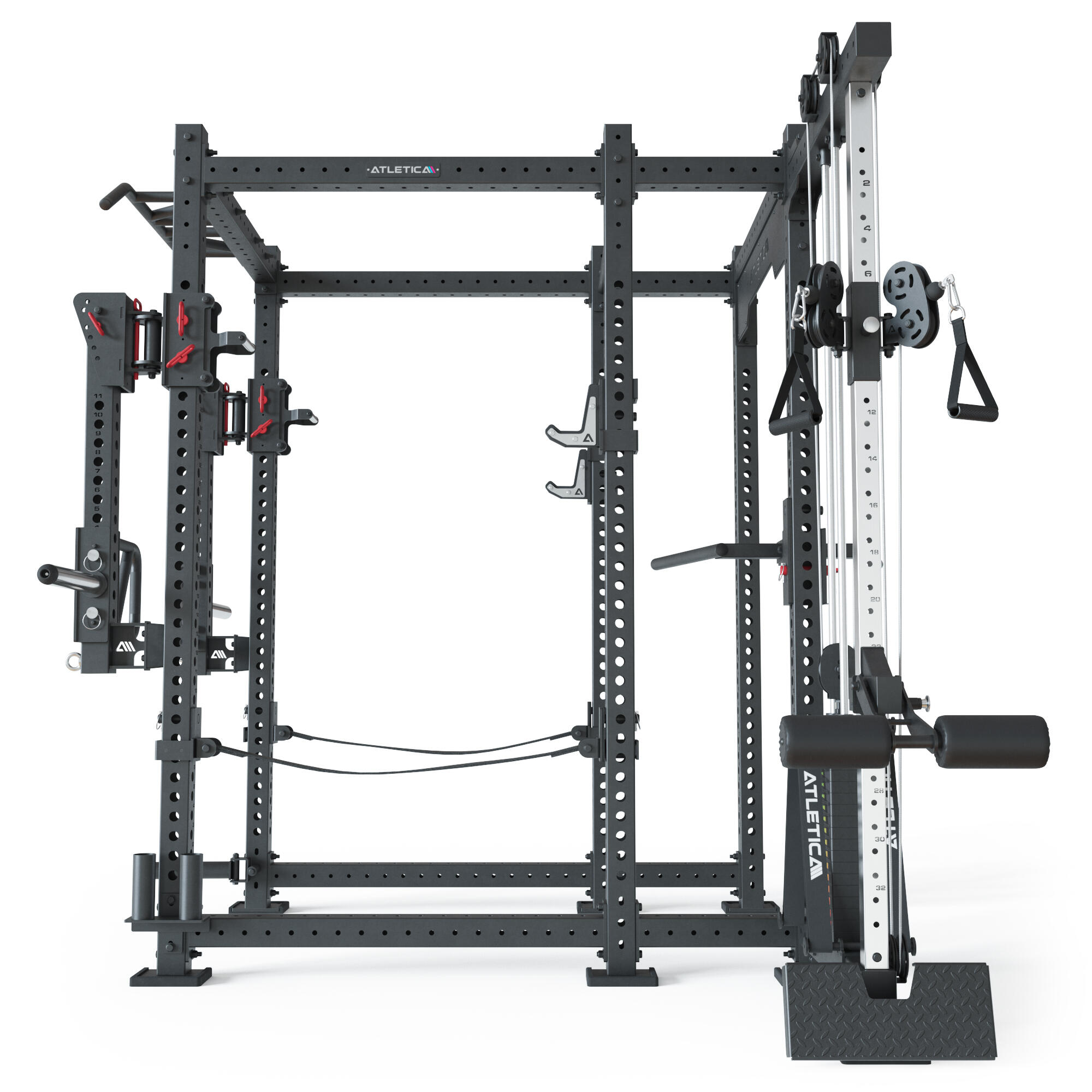 R8-Sentinel PRO Power | Cable Rack mit 90 kg Stack,Jammer Arms, J-Hooks 4/7