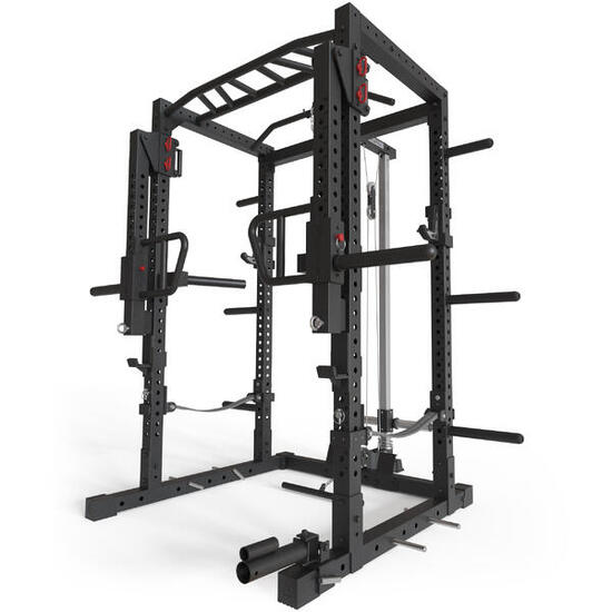 R7-Raiden Power Rack | Squat Rack mit Latzug | Dip Station