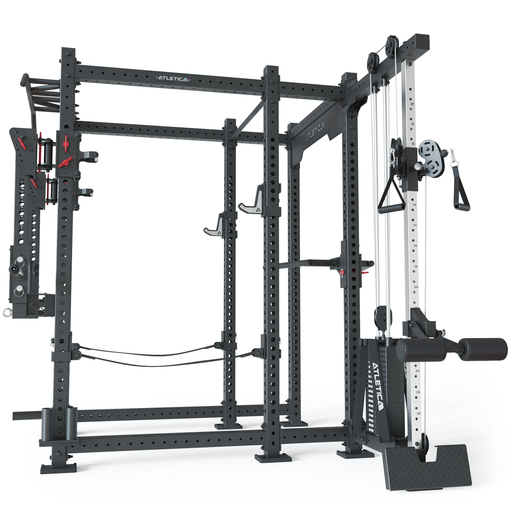 R8-Sentinel PRO Power | Cable Rack mit 90 kg Stack,Jammer Arms, J-Hooks 3/7