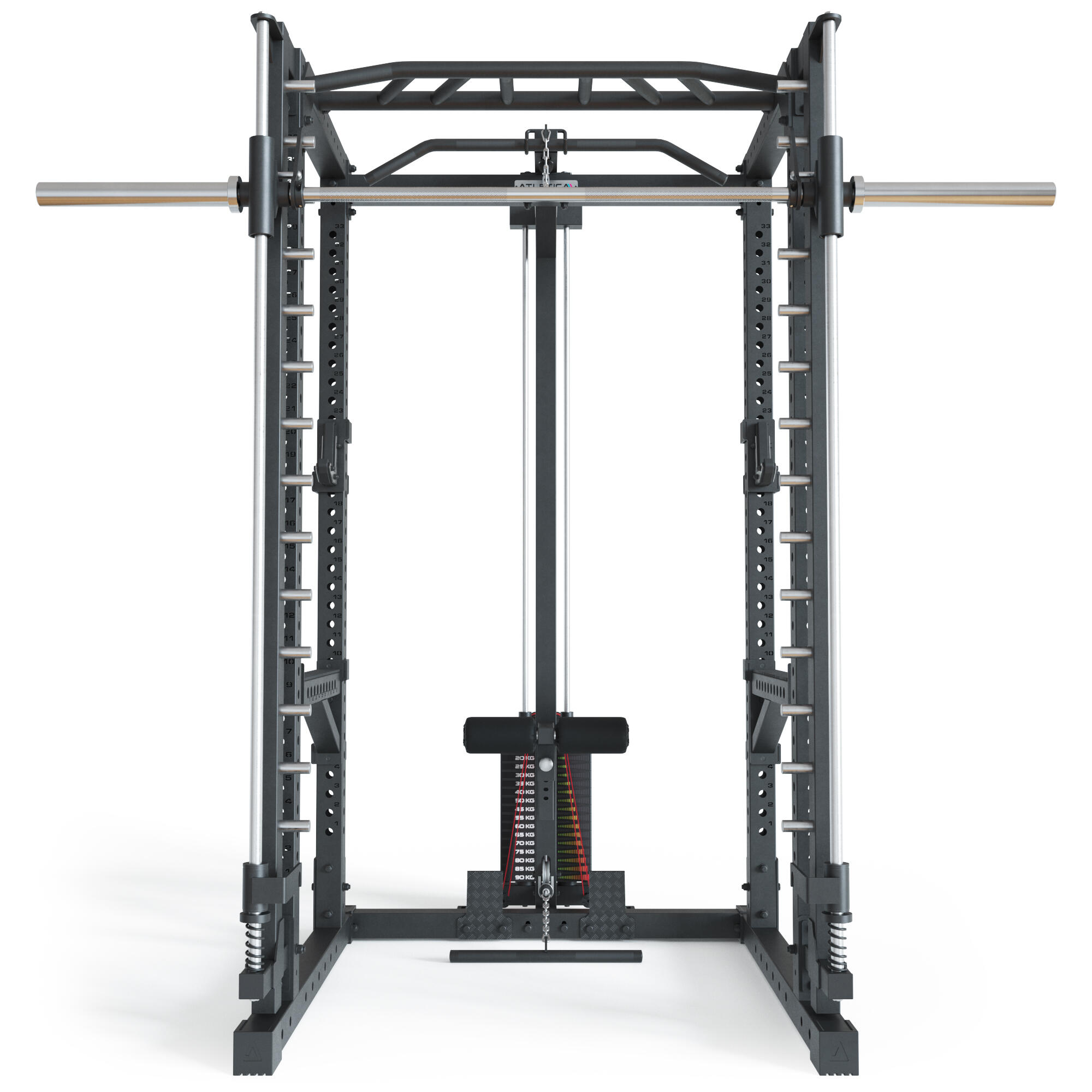 R7-Daemon Power Rack | Power Rack mit Steckgewichten und Smith Machine 3/6