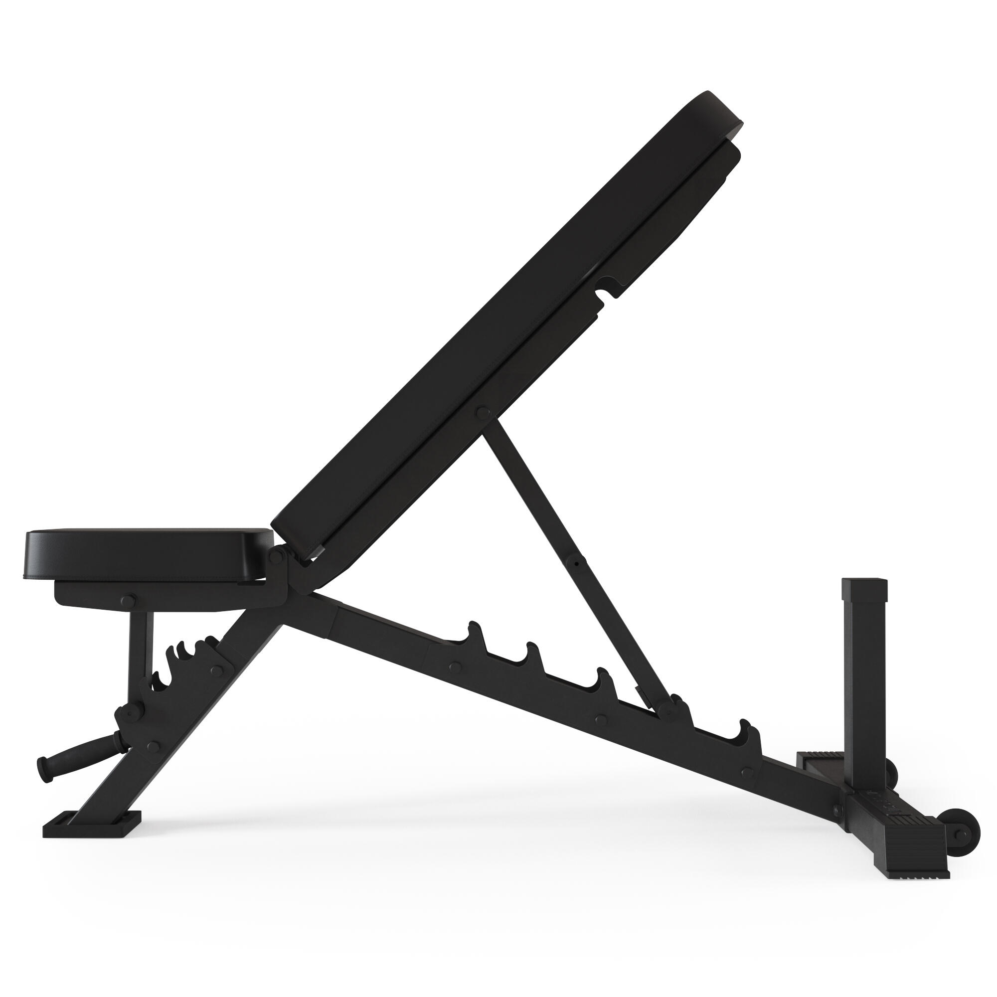 B4 Verstellbare Hantelbank - Leder | Bis 450 kg belastbar 3/7