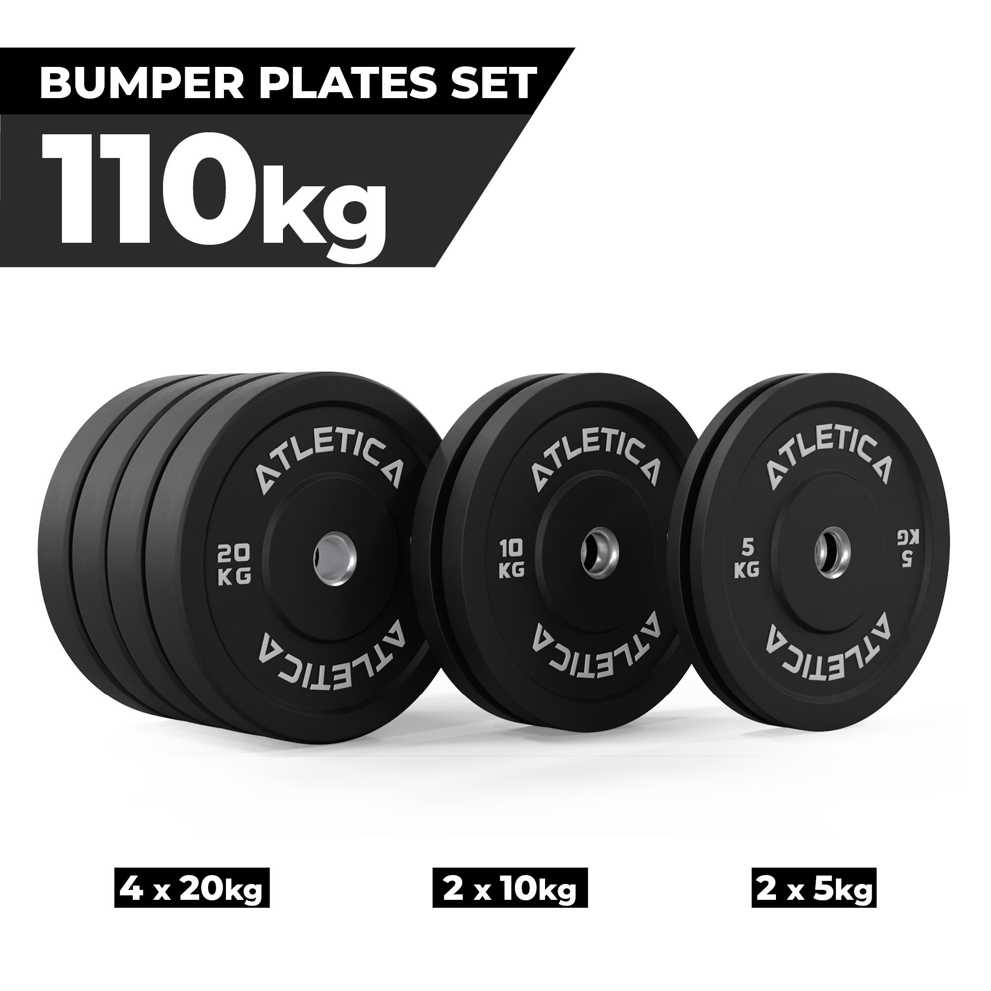 Bumper Plates Set | 110kg aus 2x 5 kg ∣ 2x 10 kg ∣ 4x 20 kg 2/3