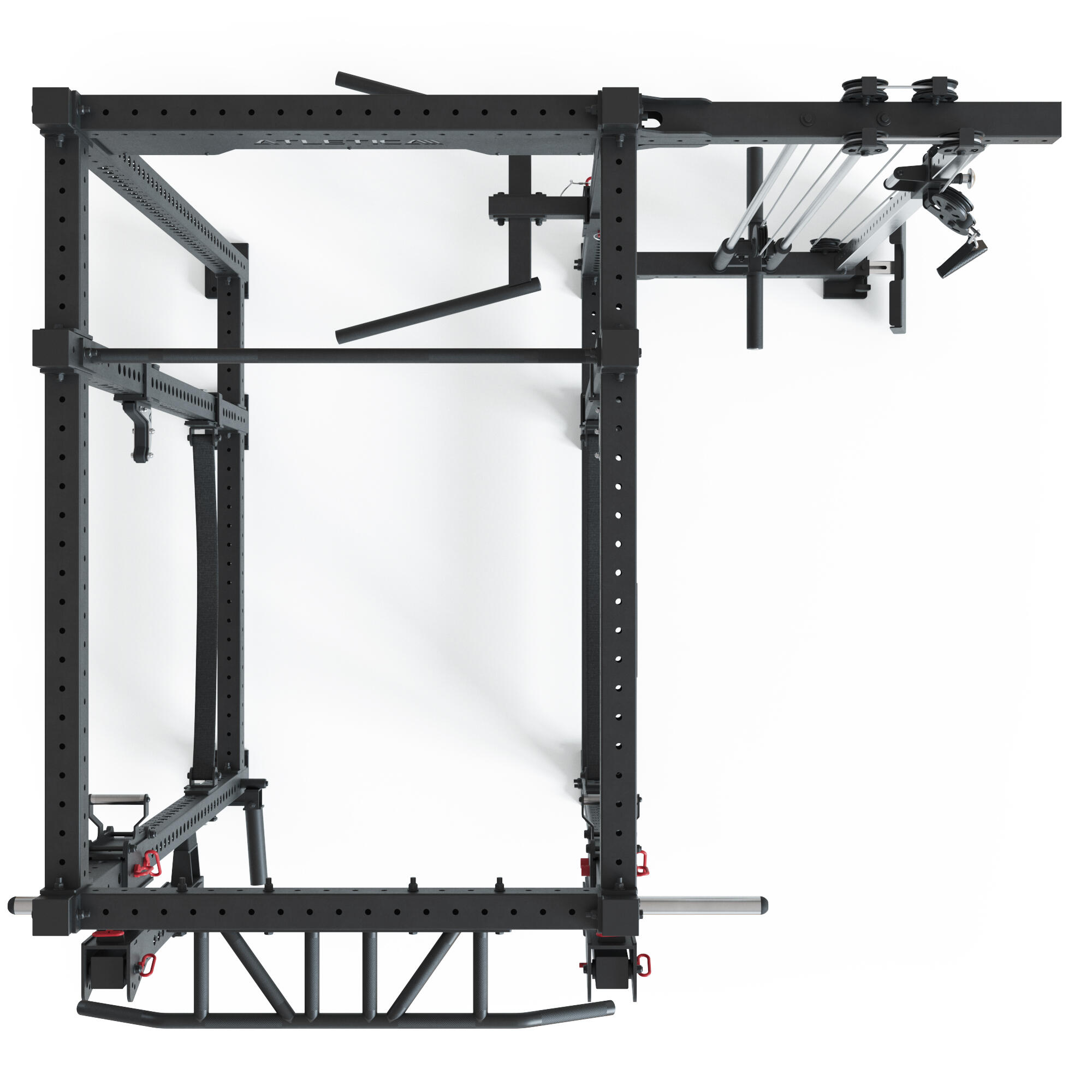 R8-Sentinel Power Rack | Plate Loaded Cable Rack mit Jammer Arms 4/6