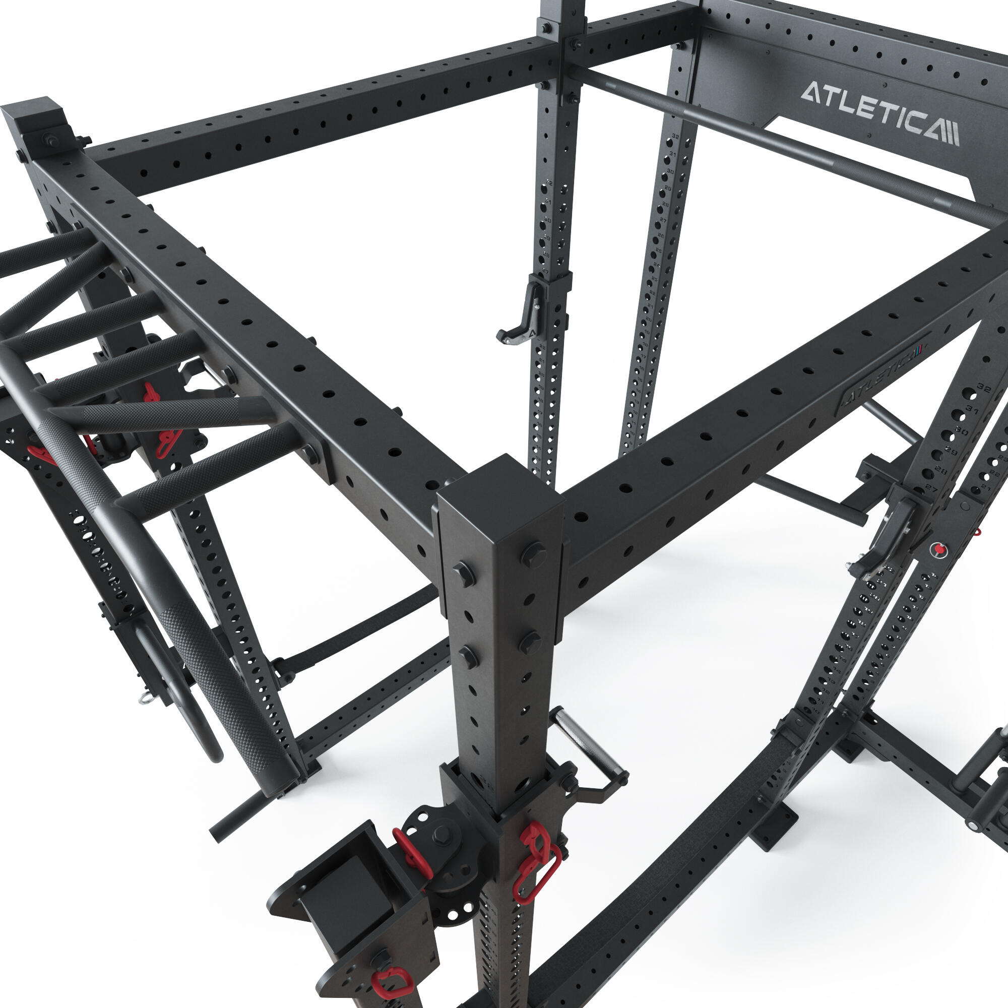 R8-Sentinel Power Rack | Plate Loaded Cable Rack mit Jammer Arms 6/6