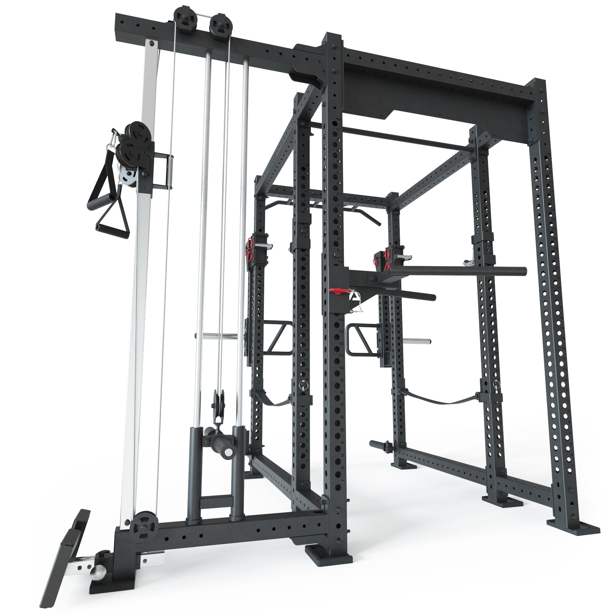 R8-Sentinel Power Rack | Plate Loaded Cable Rack mit Jammer Arms 5/6