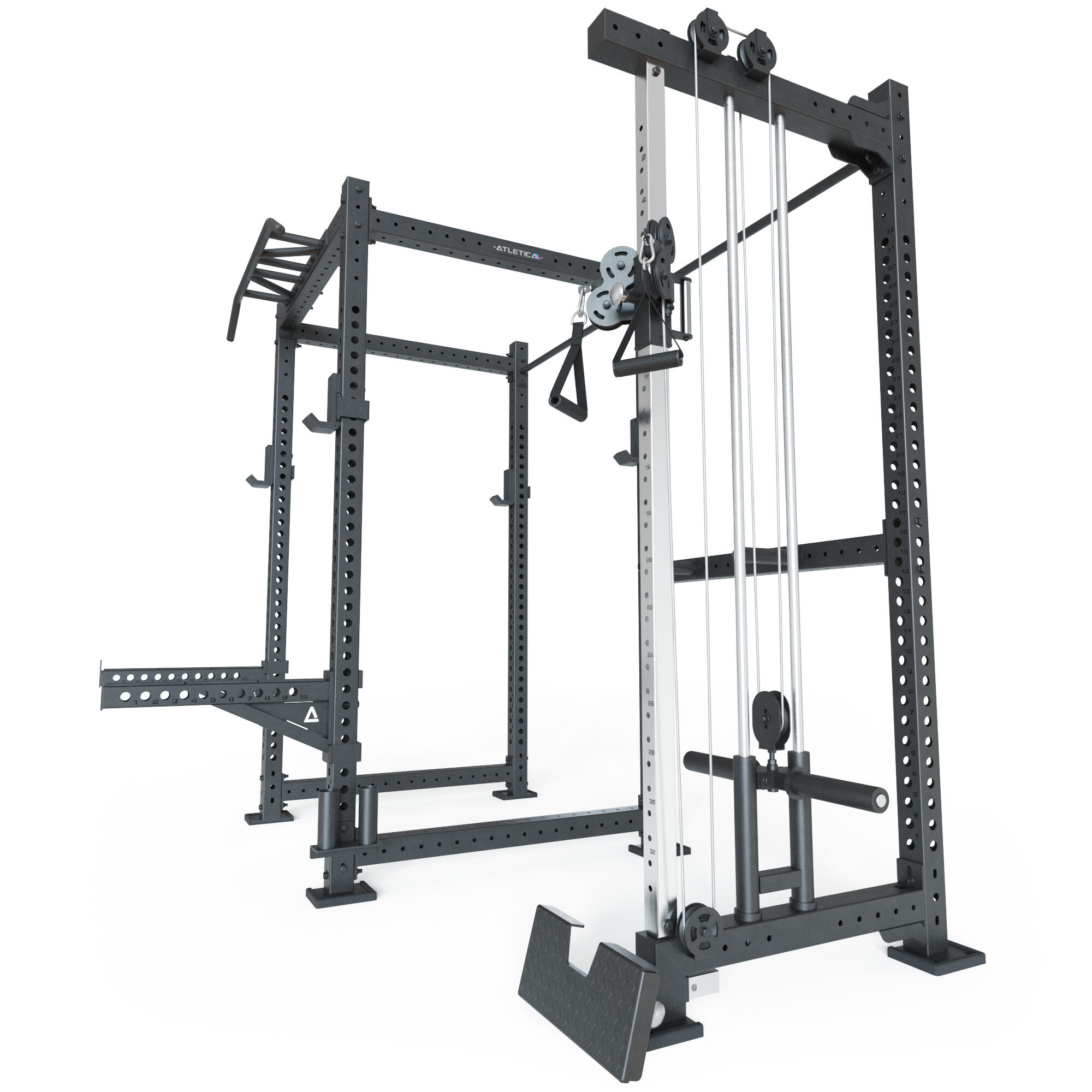 R8-Drift Power Rack |Plate Loaded Kabelzug | 123x261 cm Fläche | 236 kg 5/6