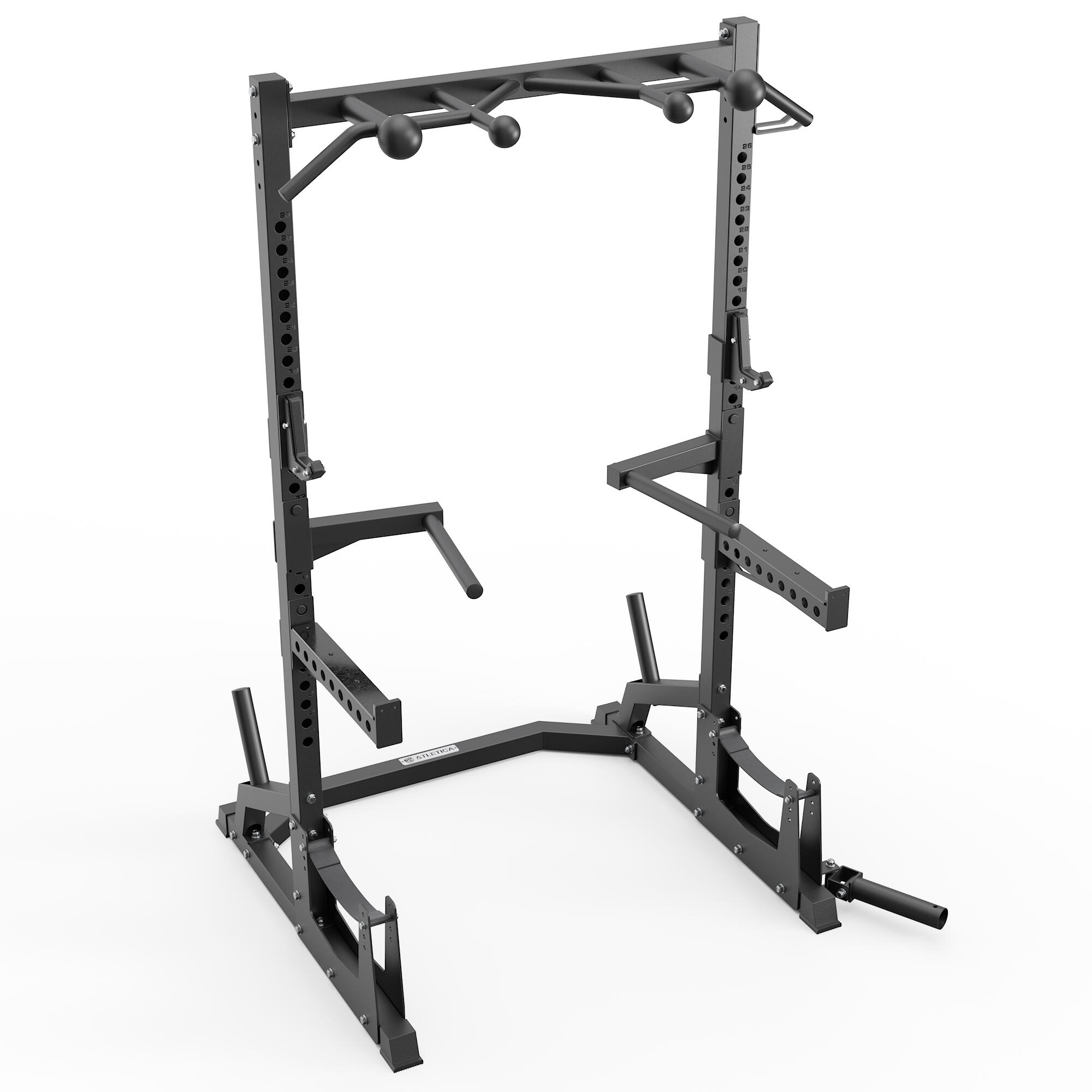 R7 Half Rack ∣ 214 cm hoch ∣ Stabil mit 102 kg Eigengewicht 5/7