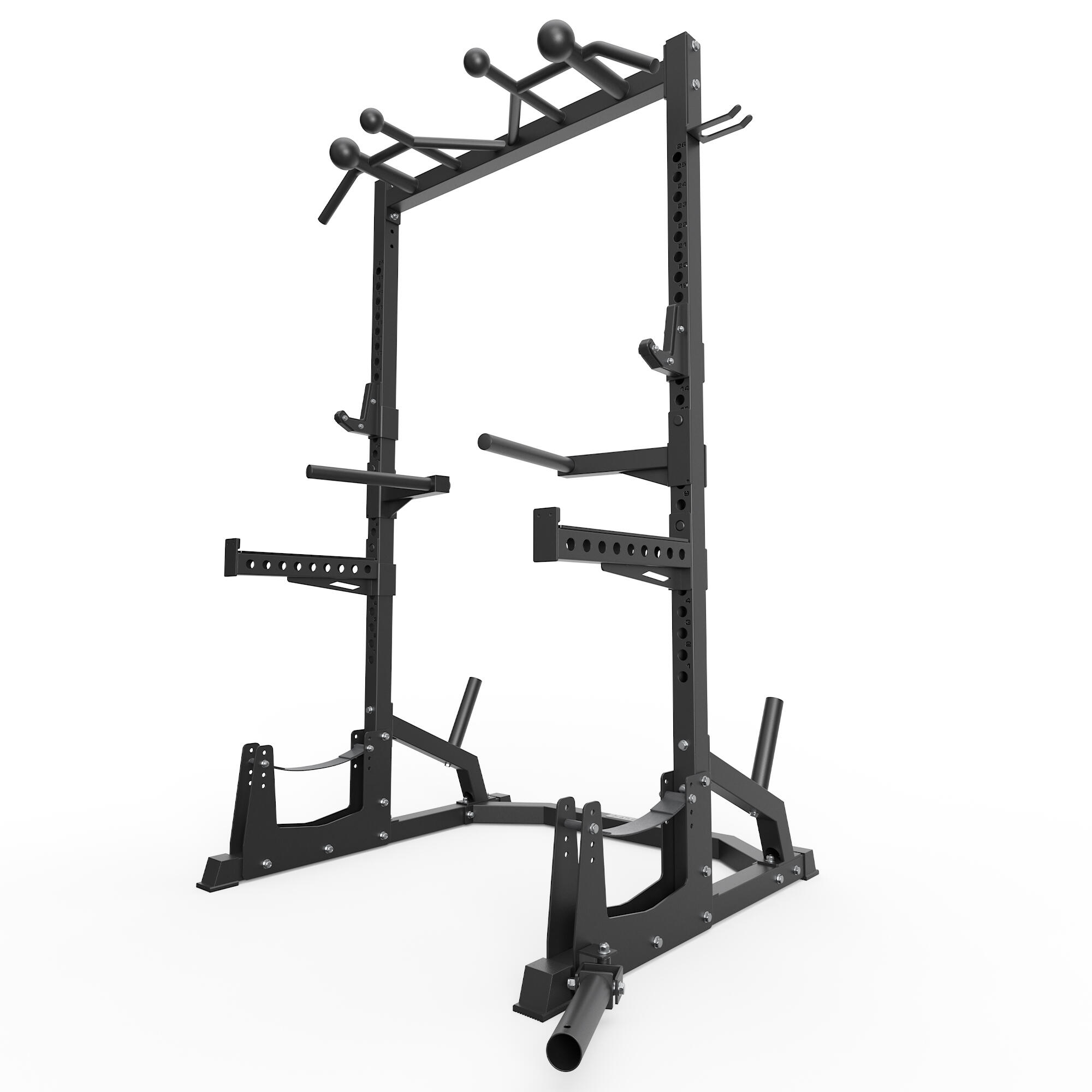 R7 Half Rack ∣ 214 cm hoch ∣ Stabil mit 102 kg Eigengewicht 2/7
