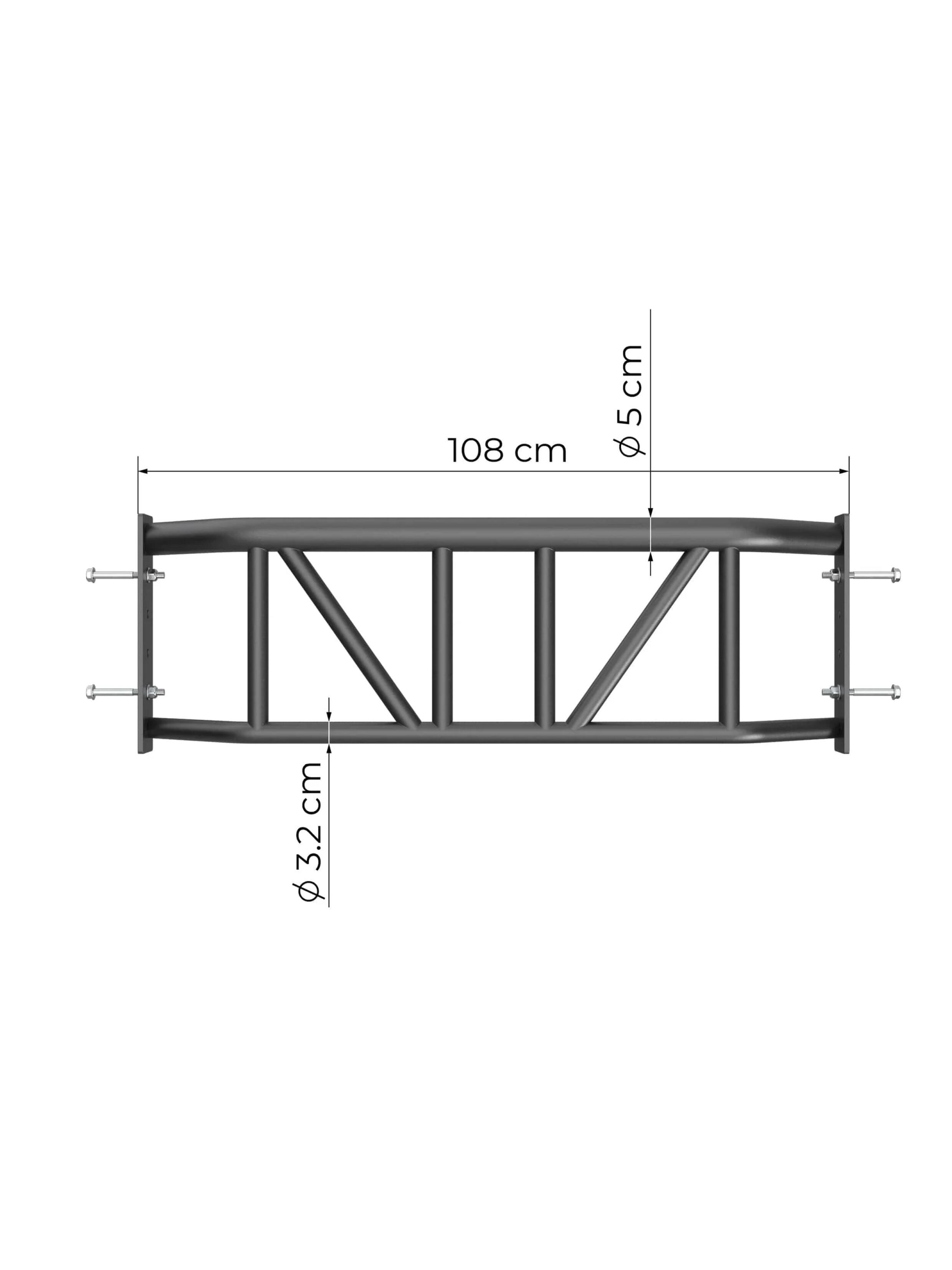 R8 Multi-Grip Klimmzugstange | Mit Rändelung | Hochbelastbar 6/7
