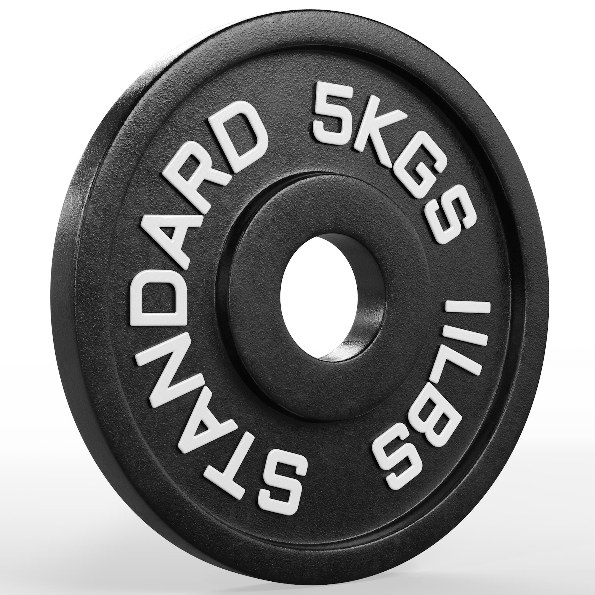 Iron Plates | Paar | 2x5kg | Ø 50 mm | Gusseisen Hantelscheiben 1/3