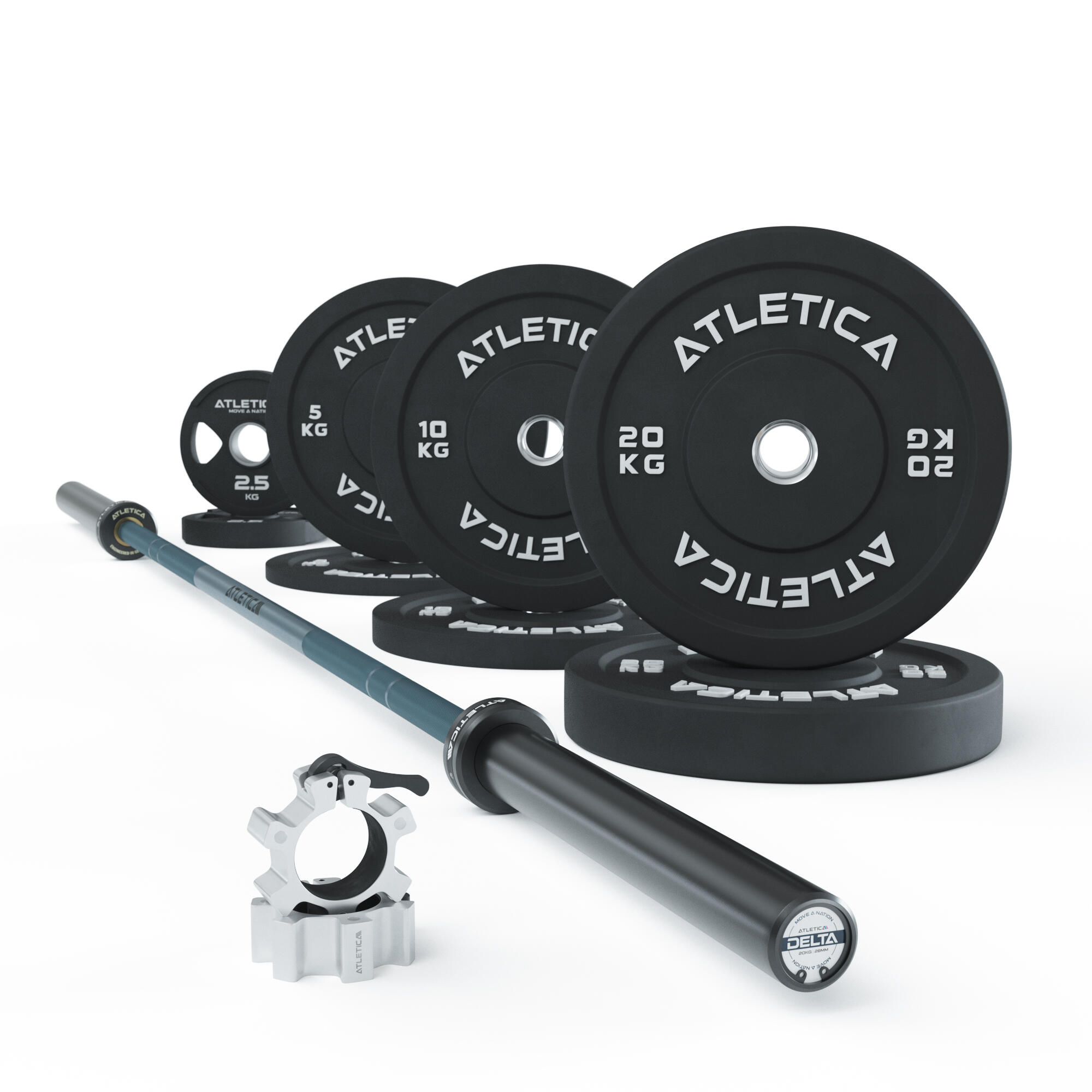 ATLETICA Langhantel Set | Delta HighRep | Dark Blue | Ø 50mm