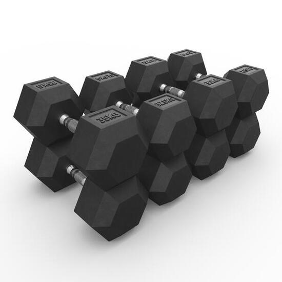 Hexagon Hantel Set | 27.5 kg - 37.5 kg ∣ Professioneller Bezug