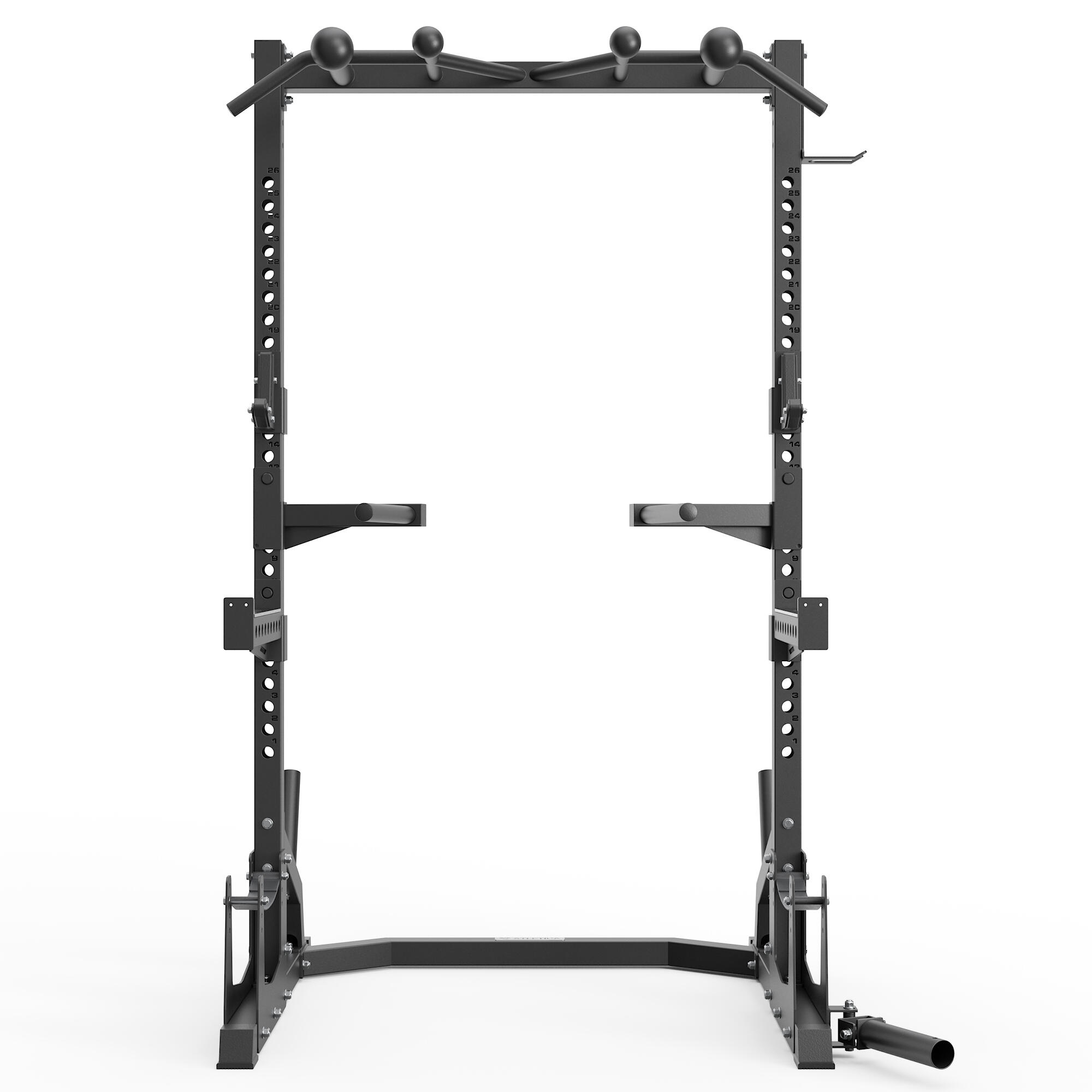 R7 Half Rack ∣ 214 cm hoch ∣ Stabil mit 102 kg Eigengewicht 4/7