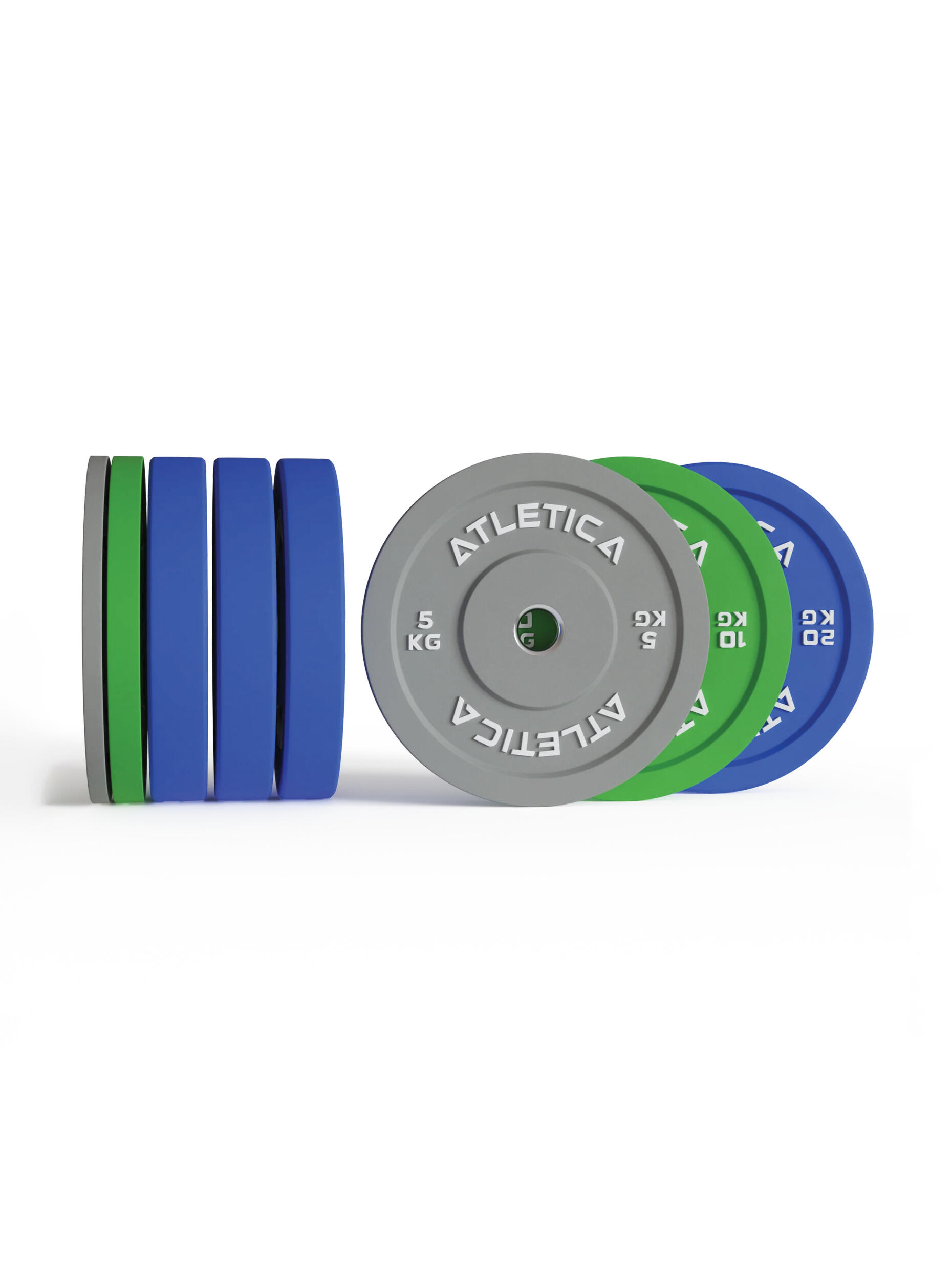 Color Bumper Plates Set | 110kg aus 2x 5 kg ∣ 2x 10 kg ∣ 4x 20 kg 3/3