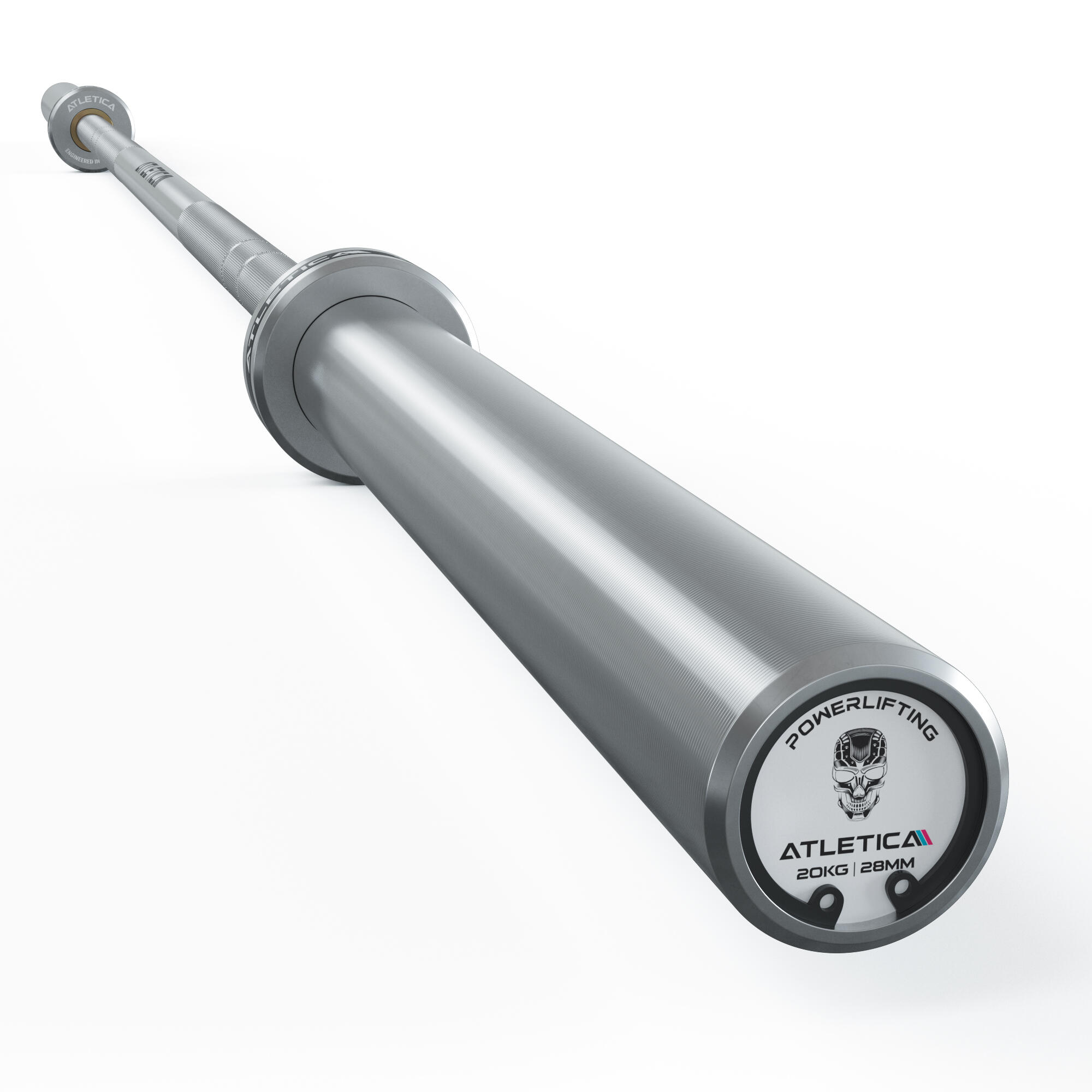 ATLETICA Langhantel | Gamma | 20 kg | Chrome | IPF- & IWF-Markierungen | 50 mm