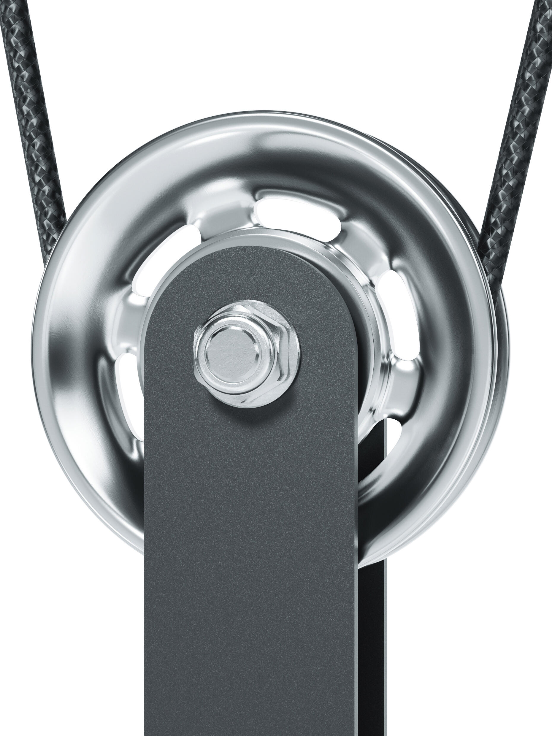 Aluminium-Seilrollen | Deutlich robuster als Plastik | 6Rollen x 90mm 4/4