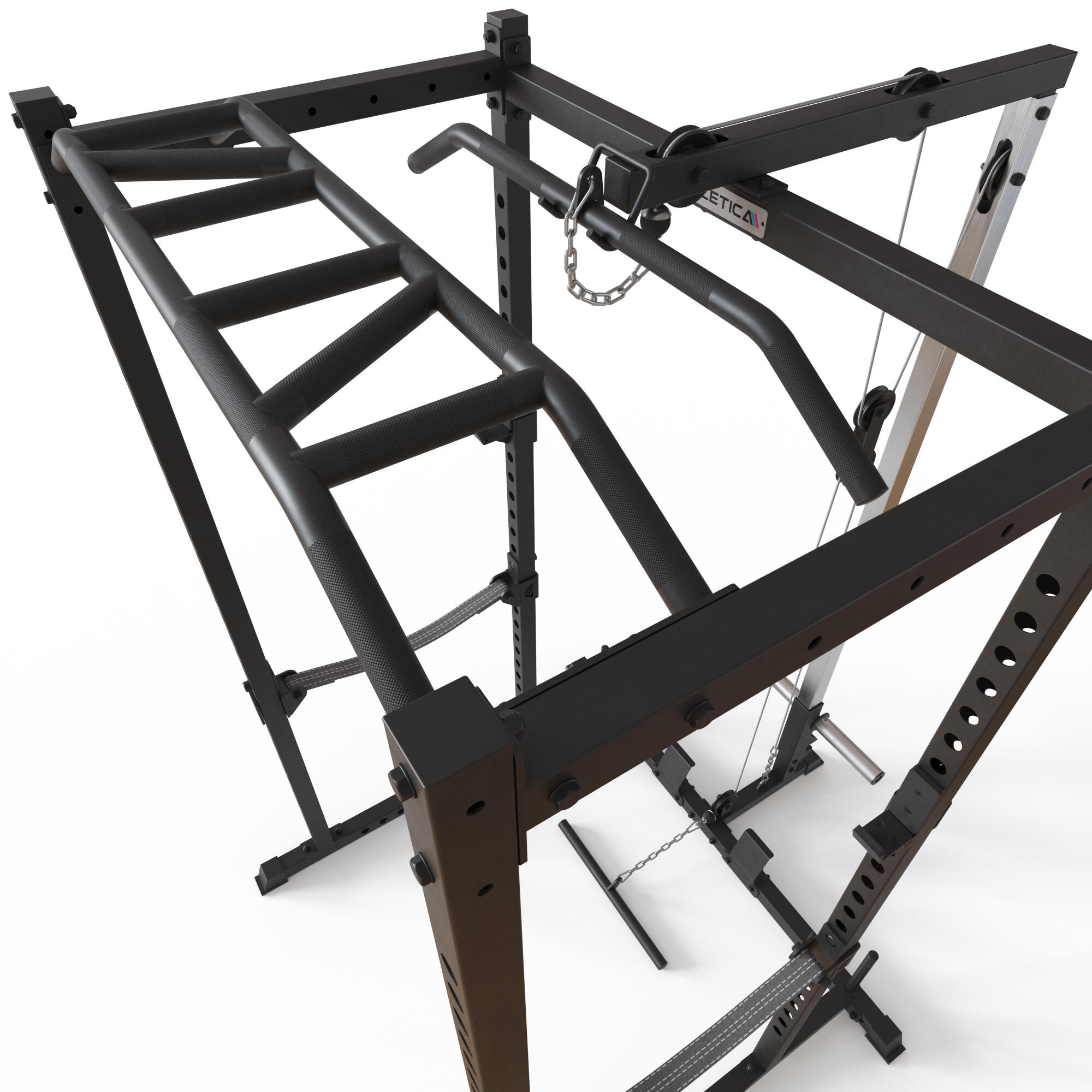 R5-Vega Power Rack | Power Cage mit Latzug | 195 cm Höhe 6/6