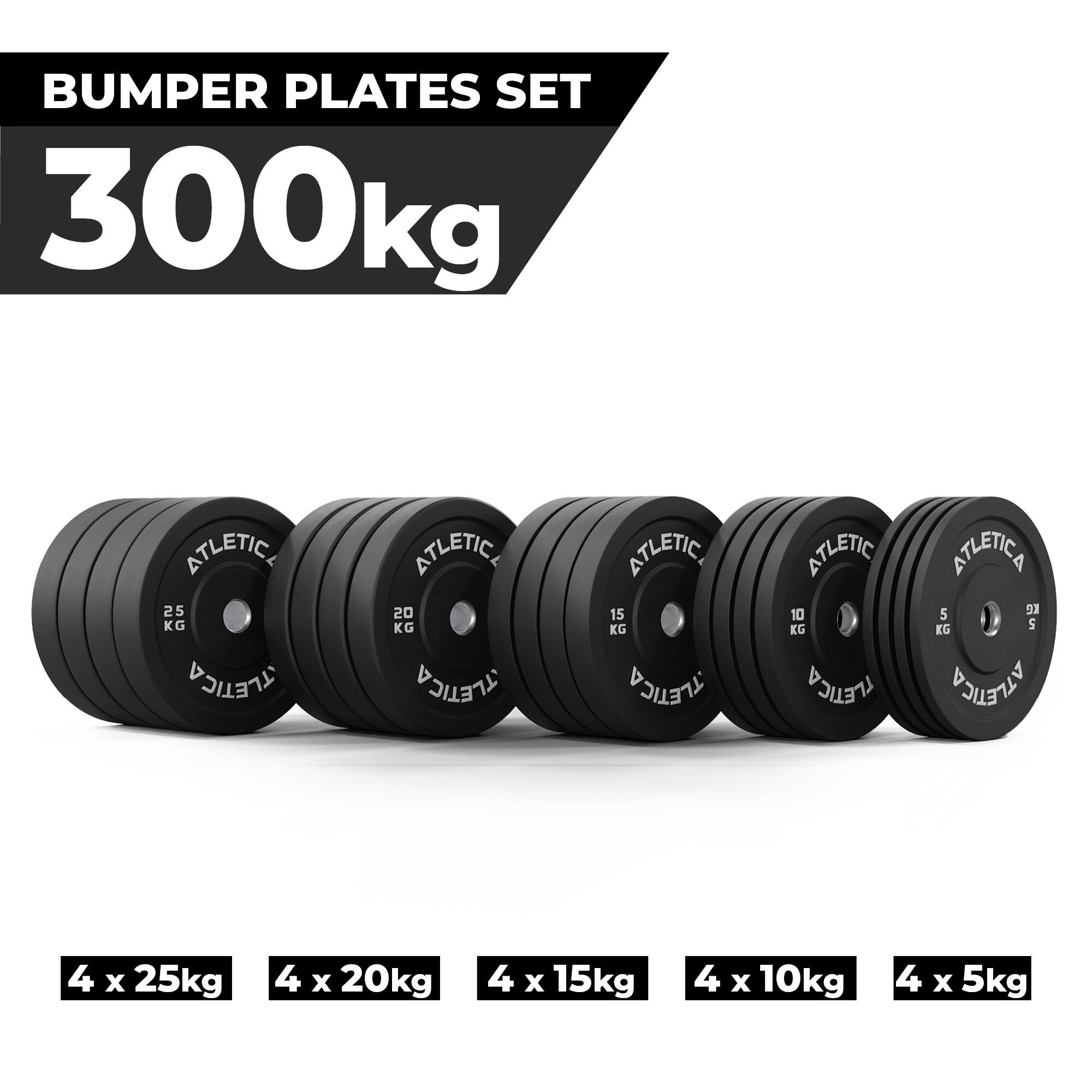 Bumper Plates Set | 300kg 2/3