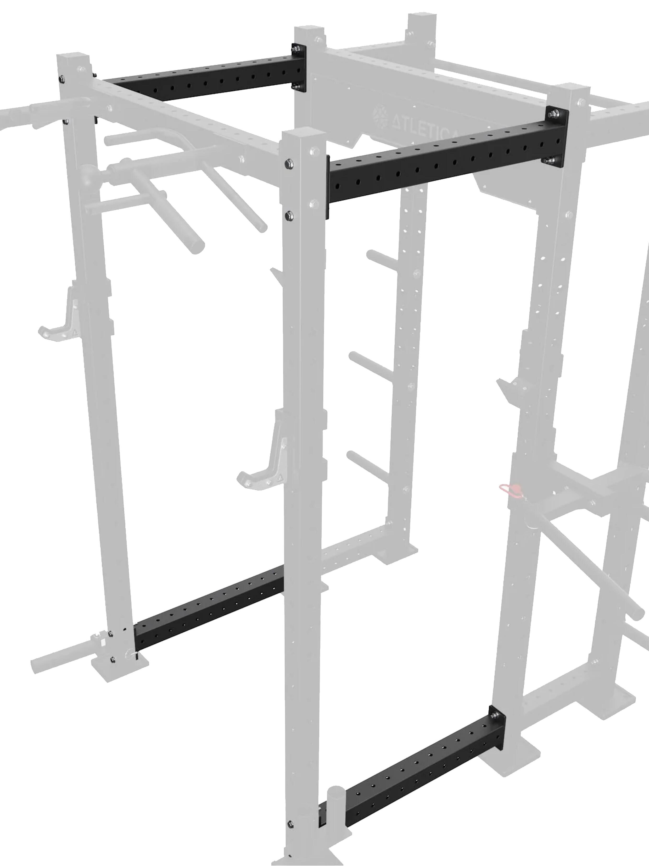 R8 78 cm Crossbar | Paarweise | Für eine mittlere Rack-Tiefe | Schwarz 2/6