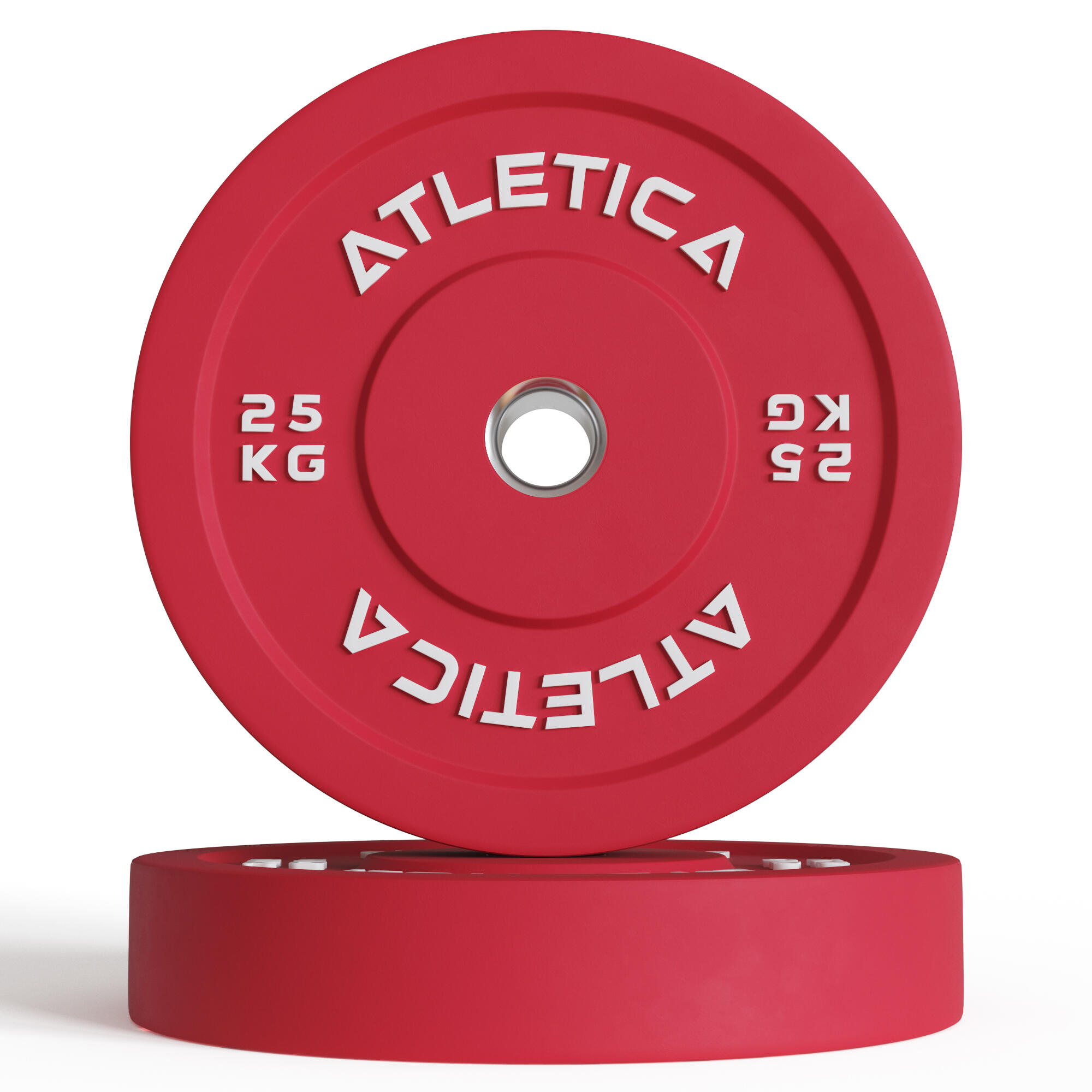 Color Bumper Plates | 2x25kg |Ø 50 mm Edelstahlring |Robust & langlebig 2/3