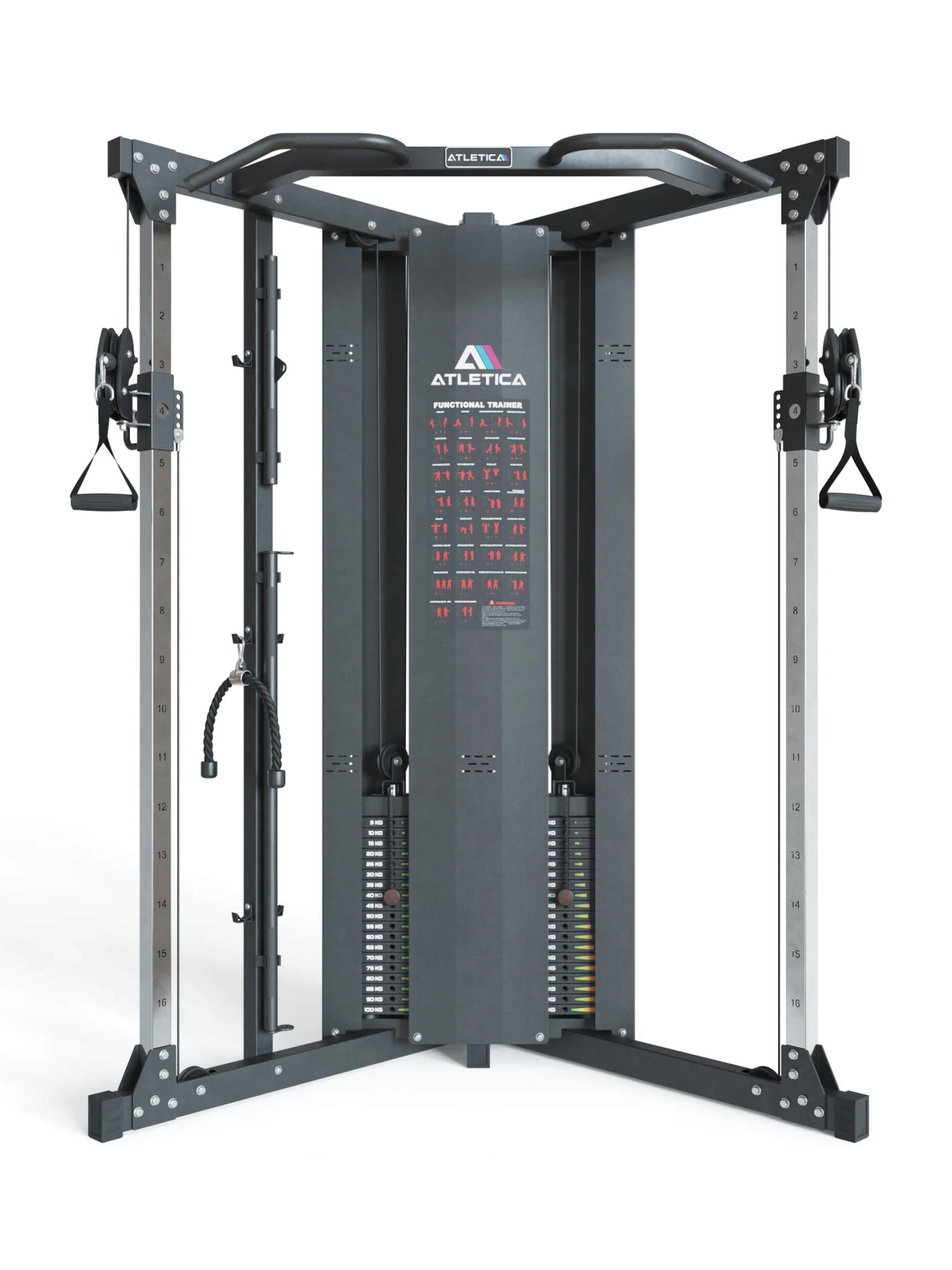 X-Five Kabelzug Station | 180kg Steckgewichte | 210cm höhe 3/7