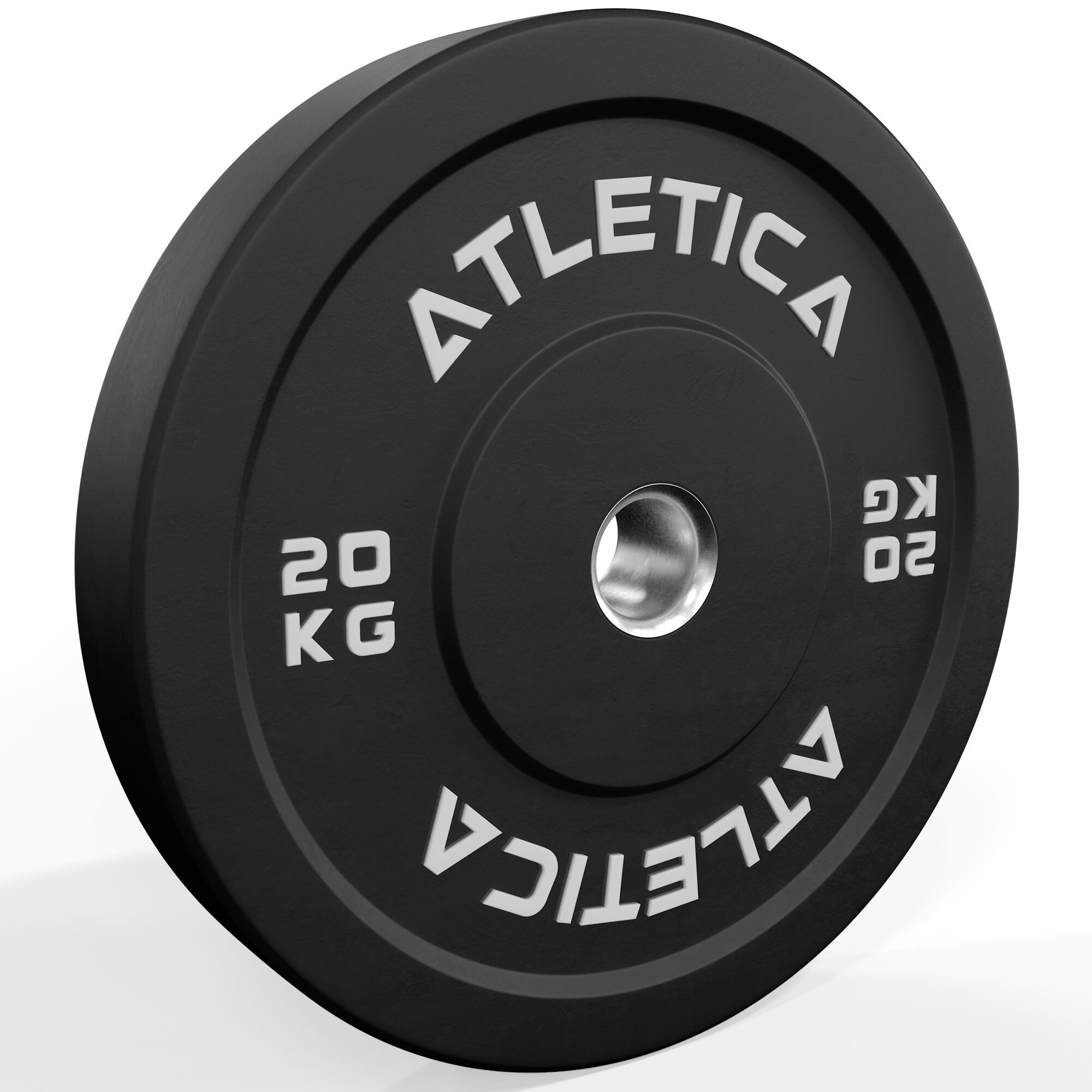 Bumper Plates | Paar | 2x20kg | Ø 50 mm Edelstahlring | Härtetyp 90 3/3